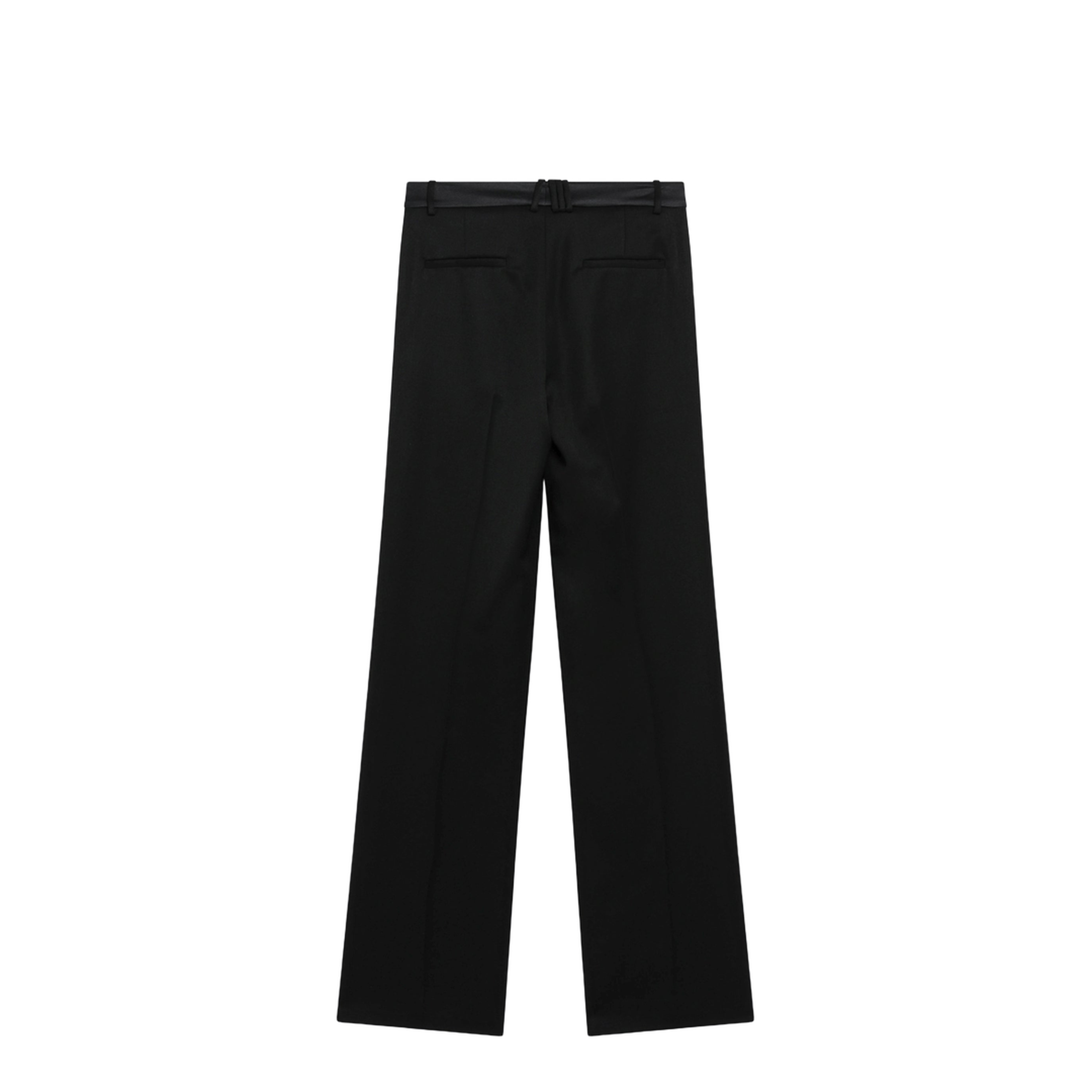 Black Virgin Wool Tuxedo Trousers - Image 2