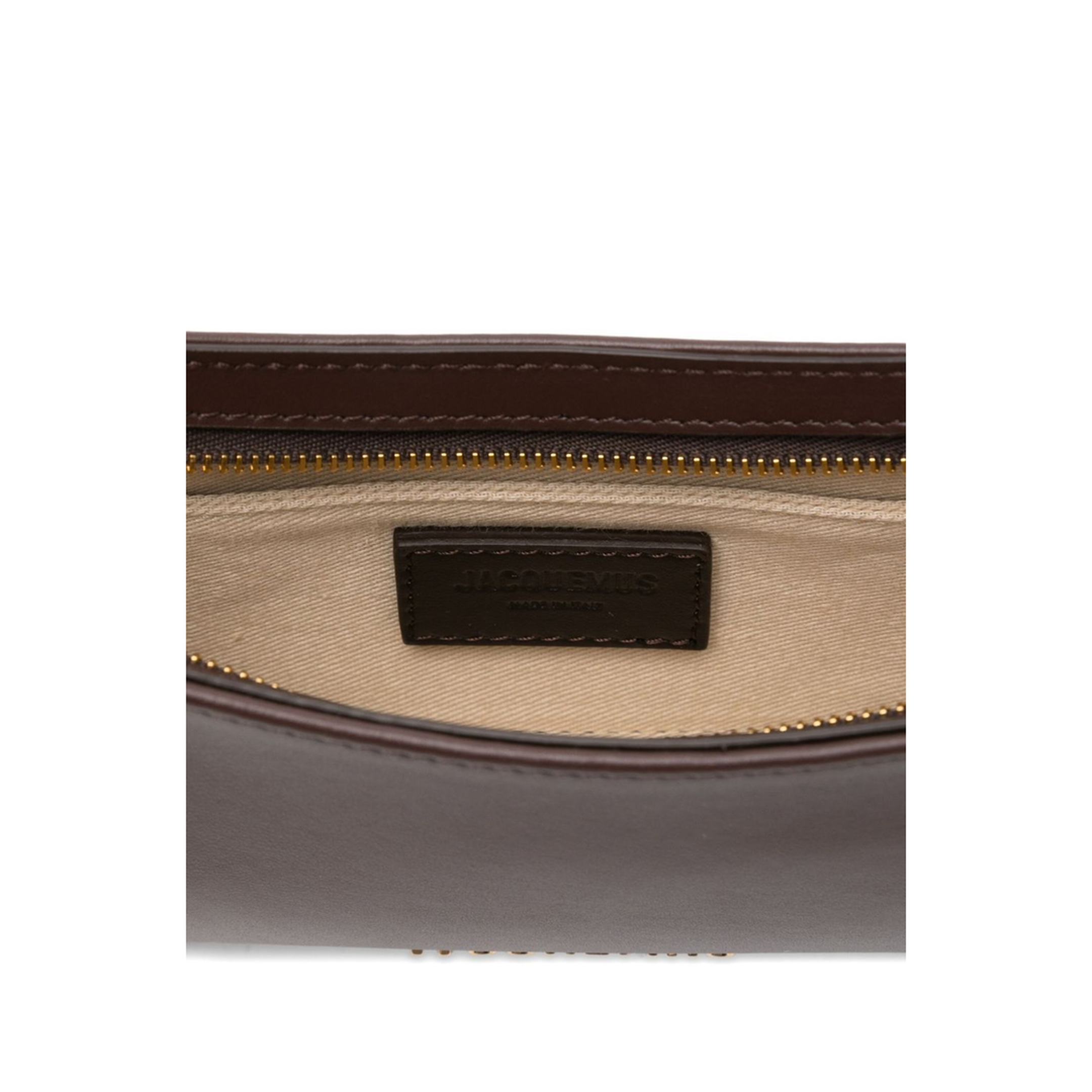 The Bisou Medium Leather Shoulder Bag - Walnut Brown - Image 5