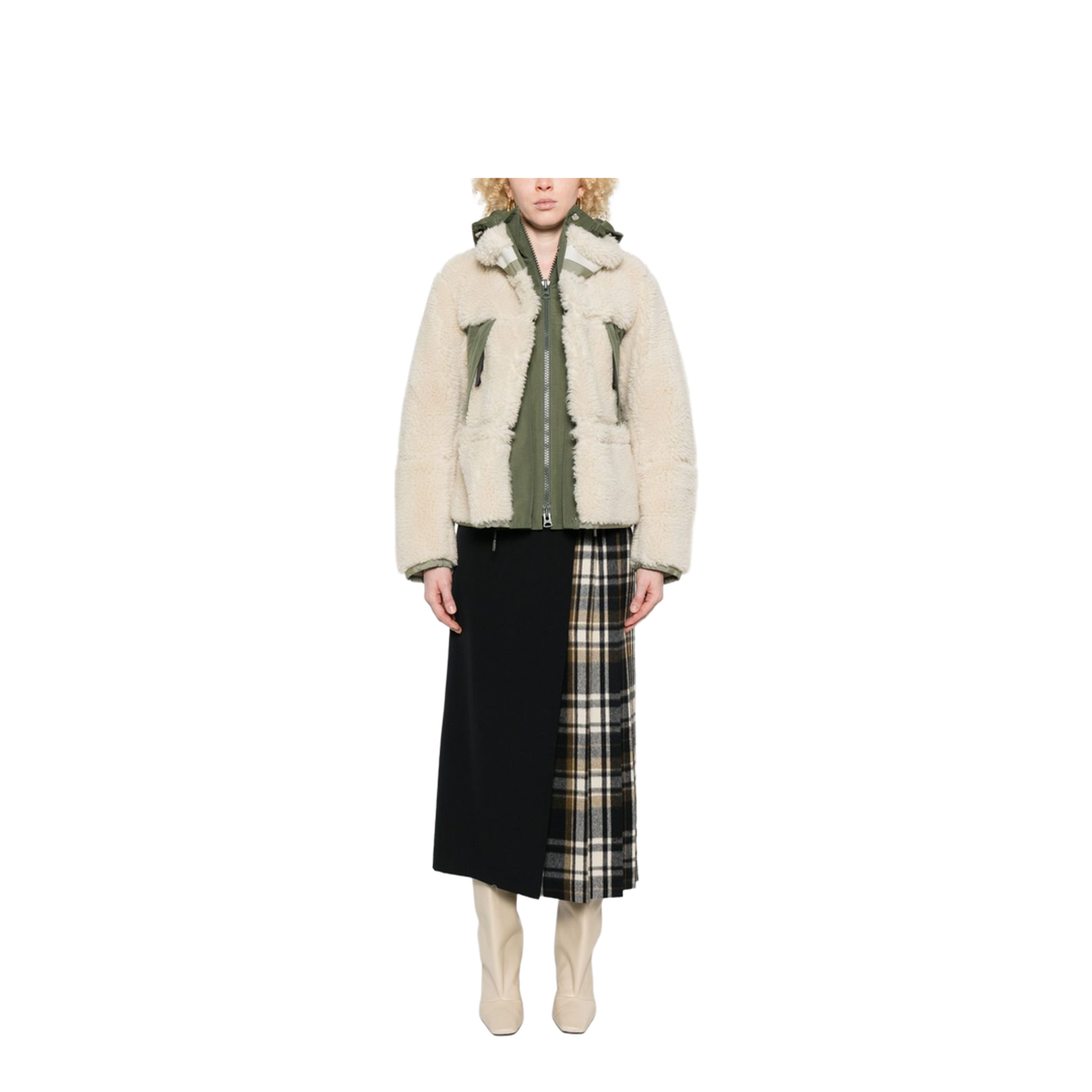 Fleece Texture Zip Fastening Jacket - Image 4