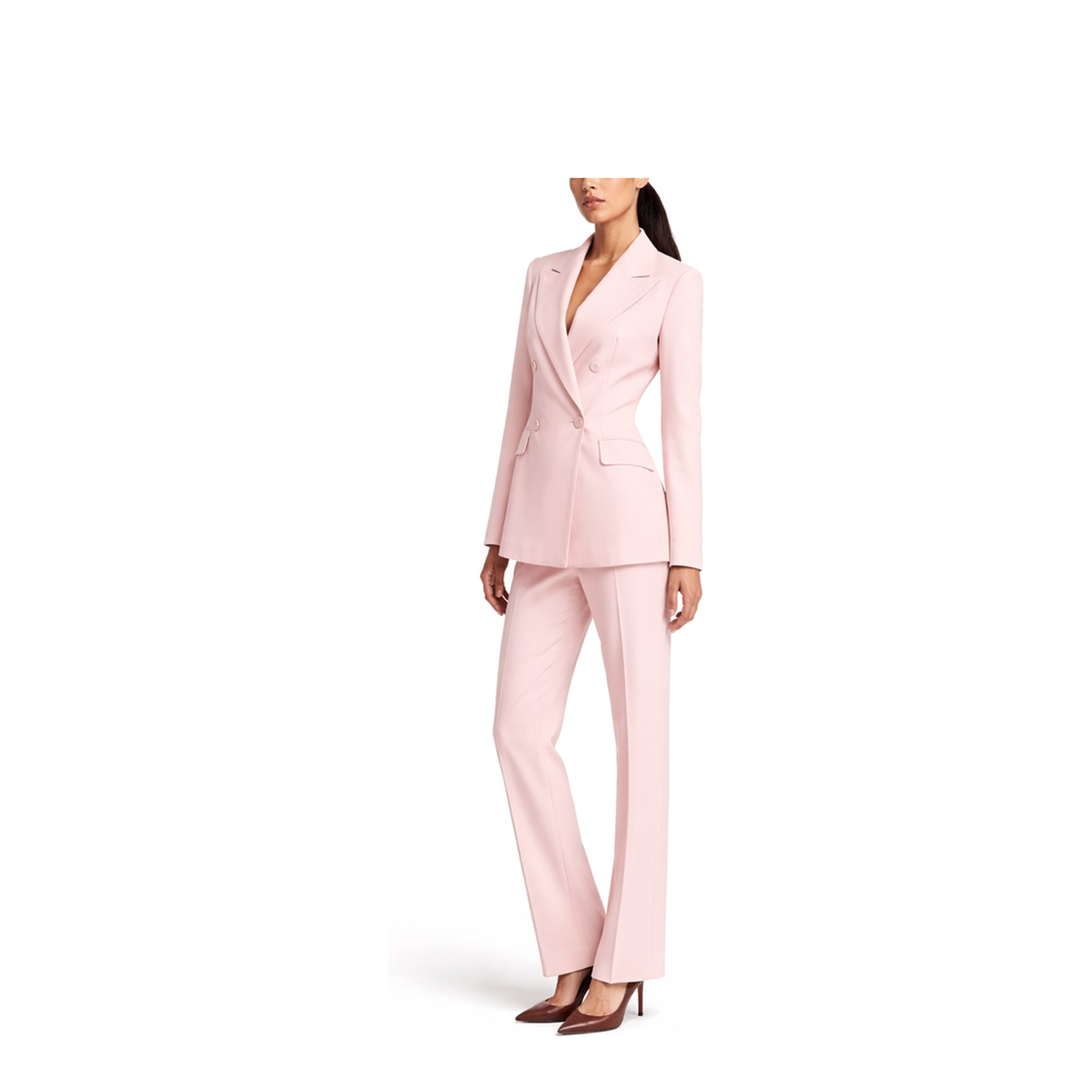 Double-Breasted Wool Crepe Jacket - Image 2