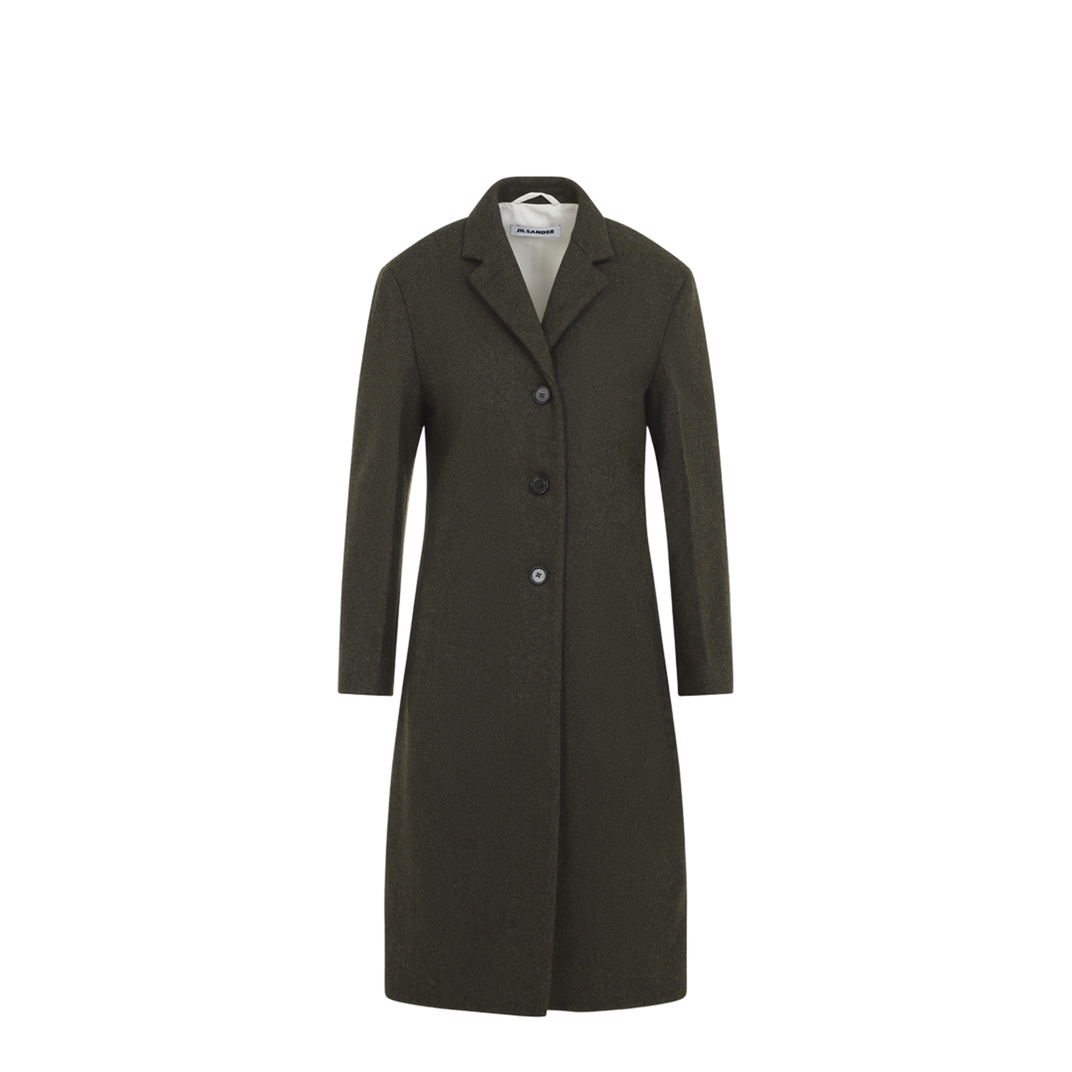 Slim Straight Knee-Length Coat - Image 2