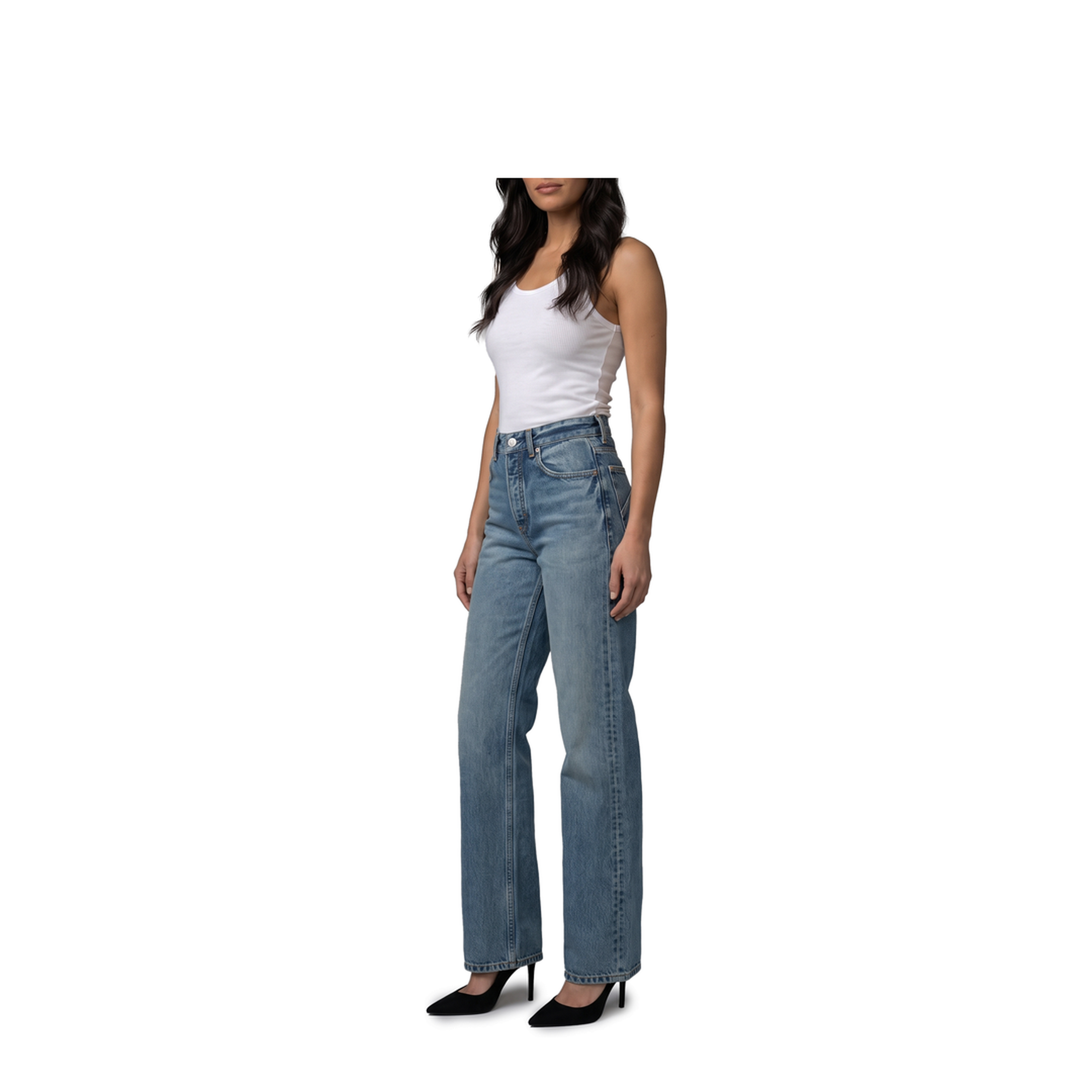 Straight-leg denim jeans - Image 2