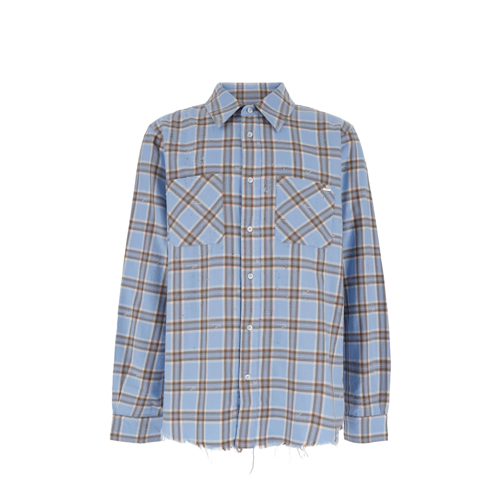 Checkered Print Cotton Shirt - Image 1