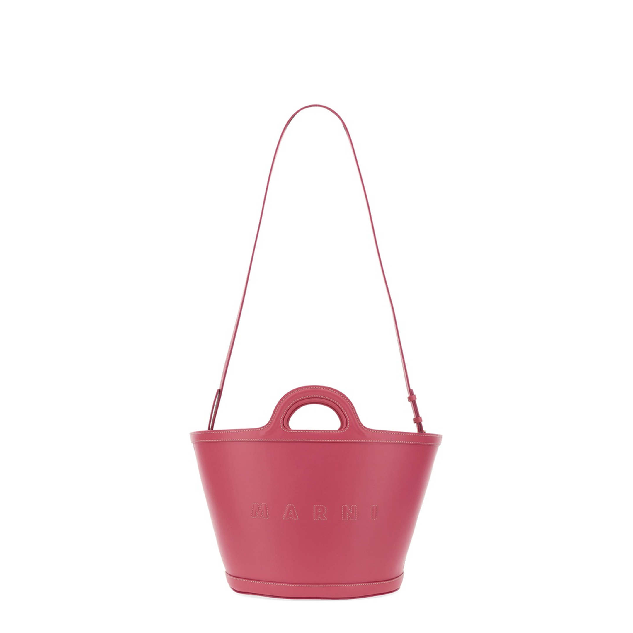 Tropicalia Small Calfskin Bucket Bag - Light Orchid - Image 3
