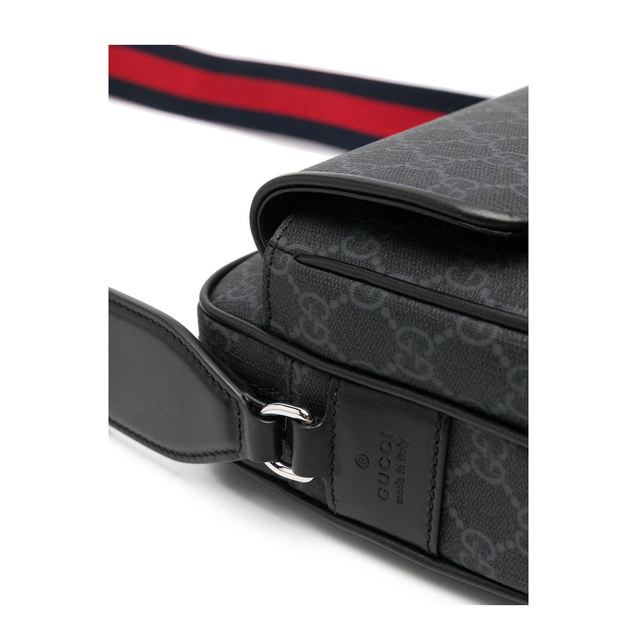 GG Black Small Leather Crossbody Bags - Black - Image 3