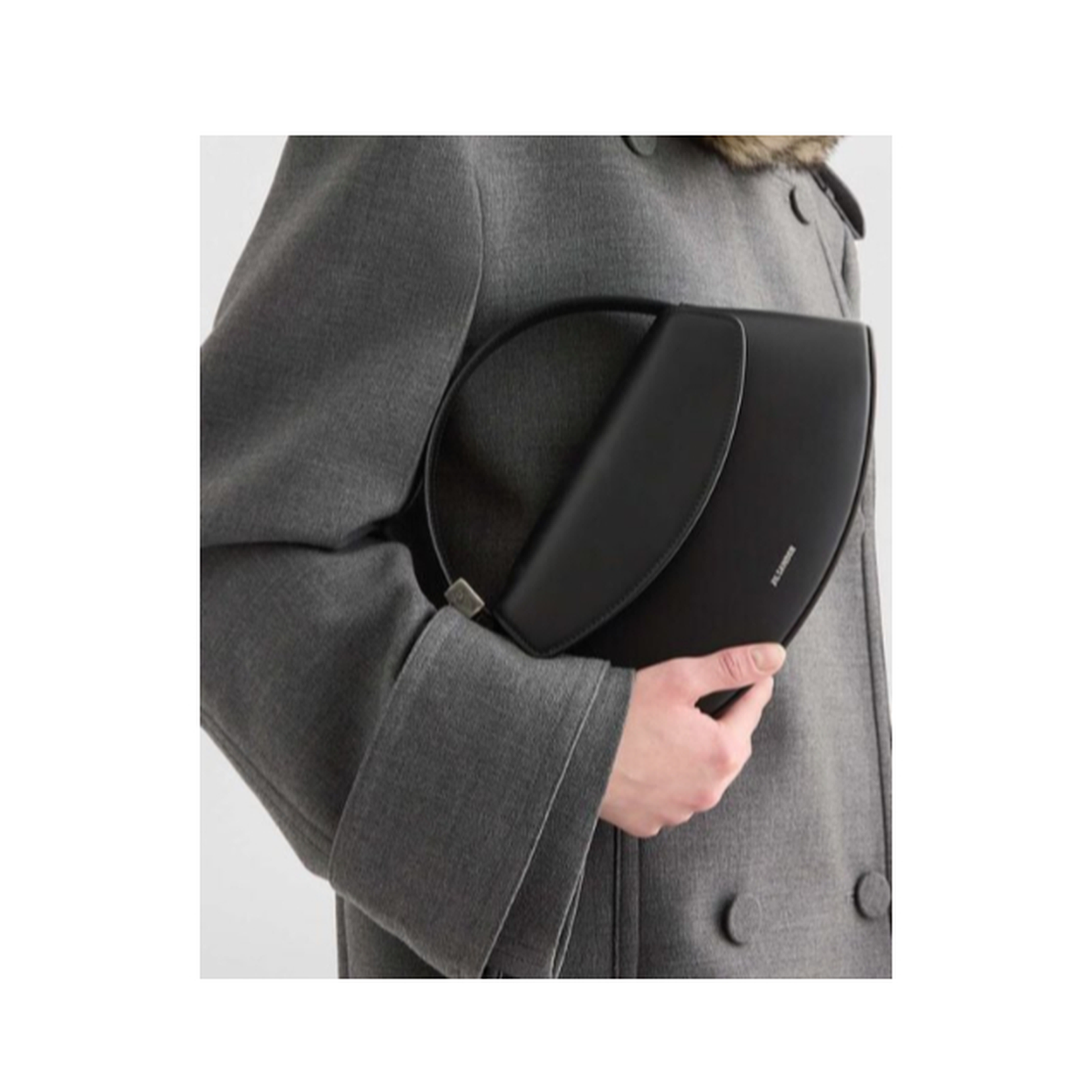 Eldorado Small Calfskin Crossbody - Black - Image 5