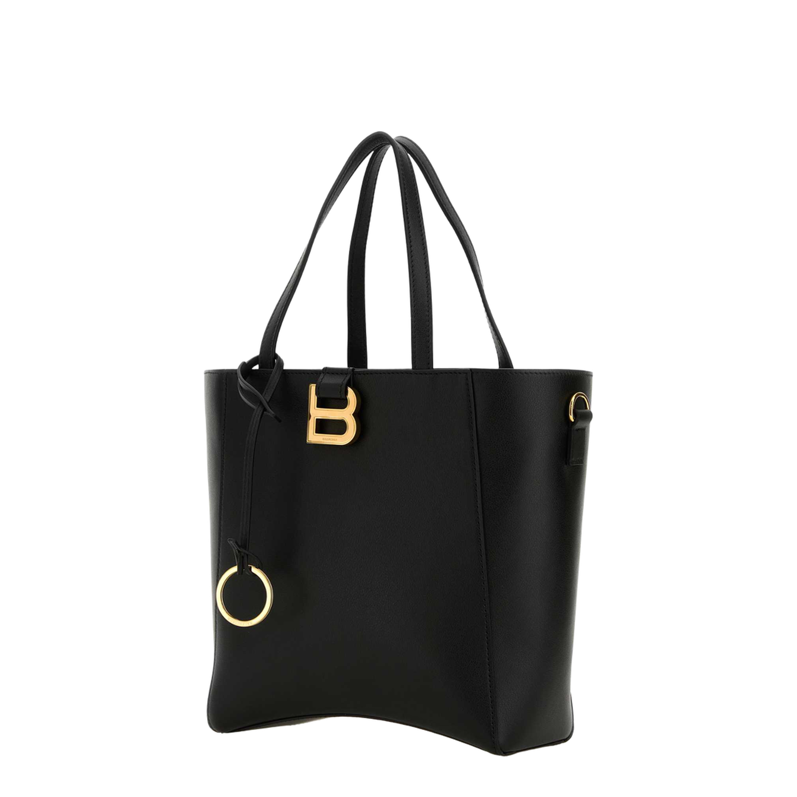 Hourglass Soft Small Tote Bag in Black - Image 2