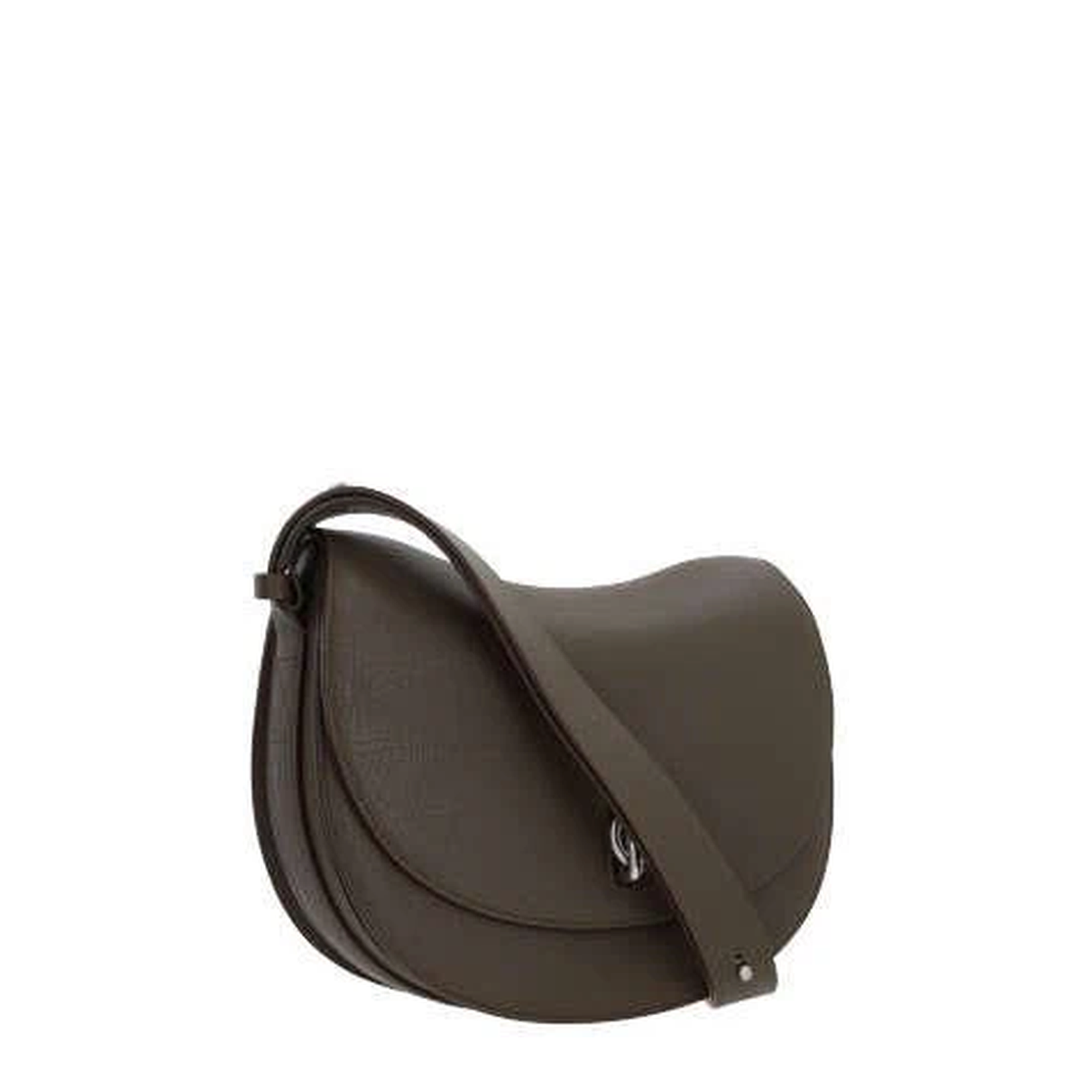 Military Green Grained Leather Crossbody Bag - Image 2