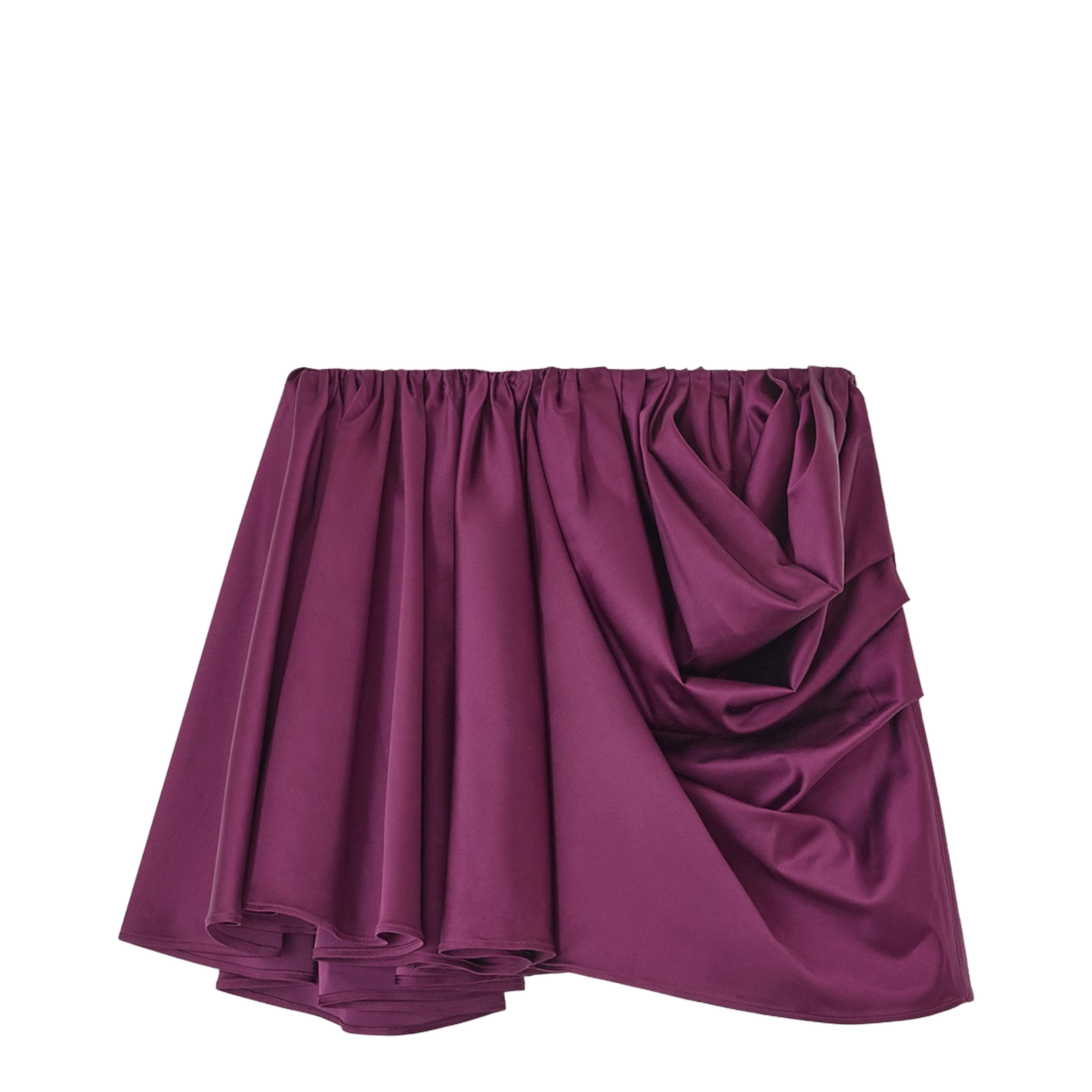 Miniskirt with Drape - Image 1