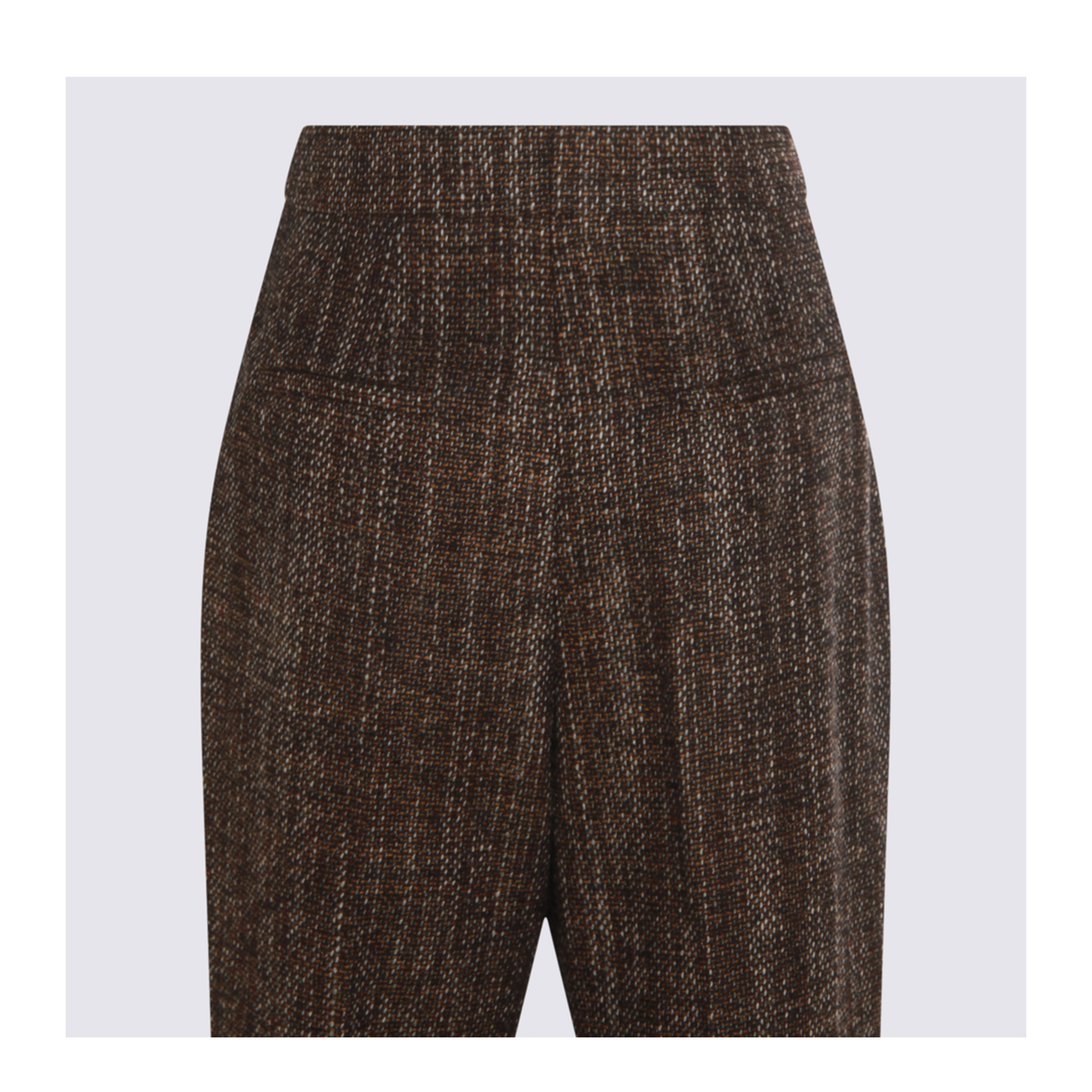 Rust Wool and Alpaca Trousers - Image 5