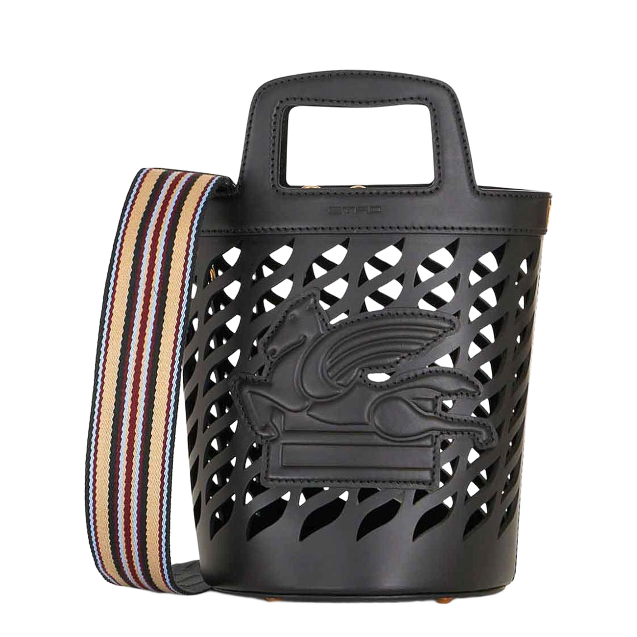 Pegaso Calfskin Tote - Black - Image 5