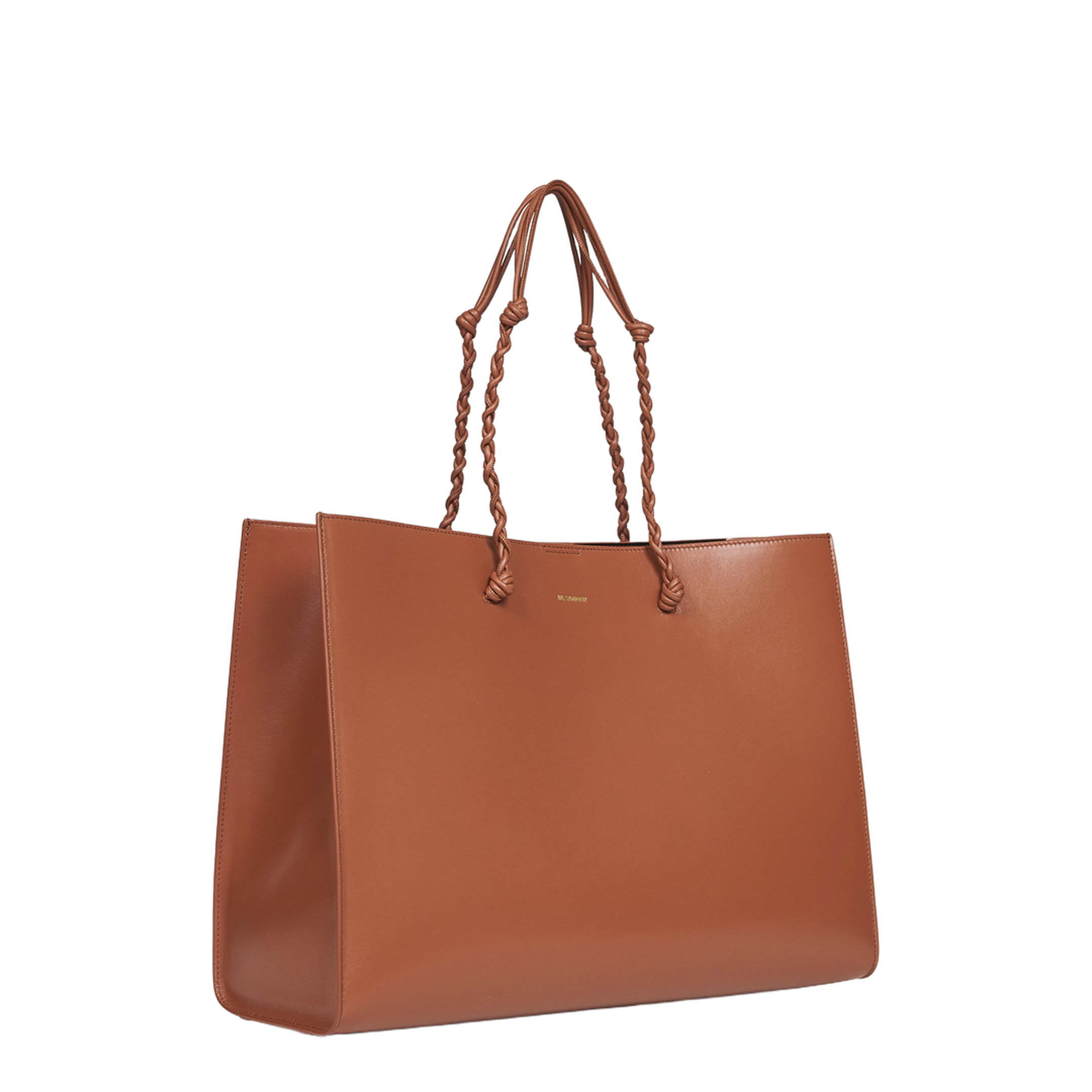 Tangle Calf Leather Tote - Tan - Image 2