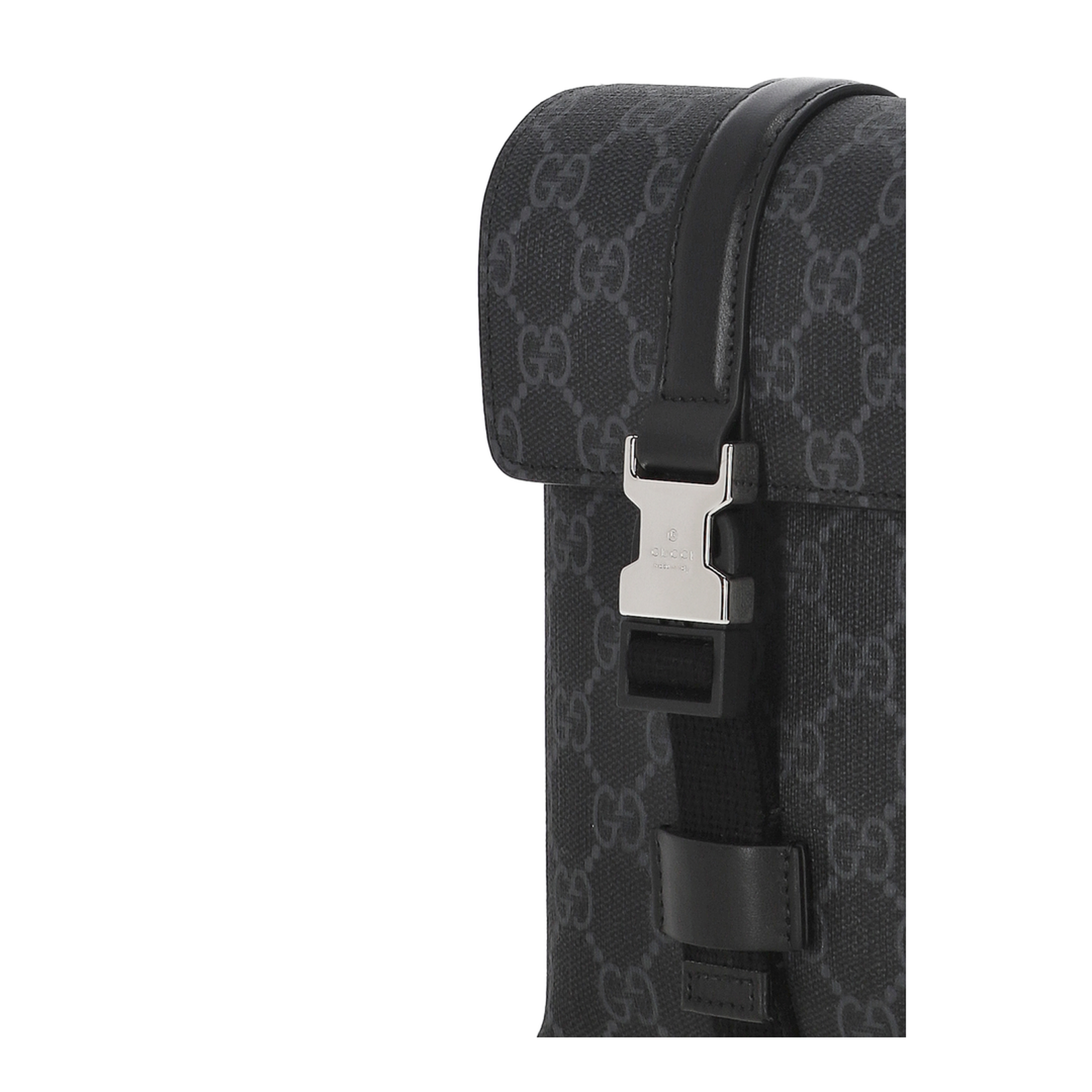 GG Black Mini Canvas Bag - Gray - Image 3