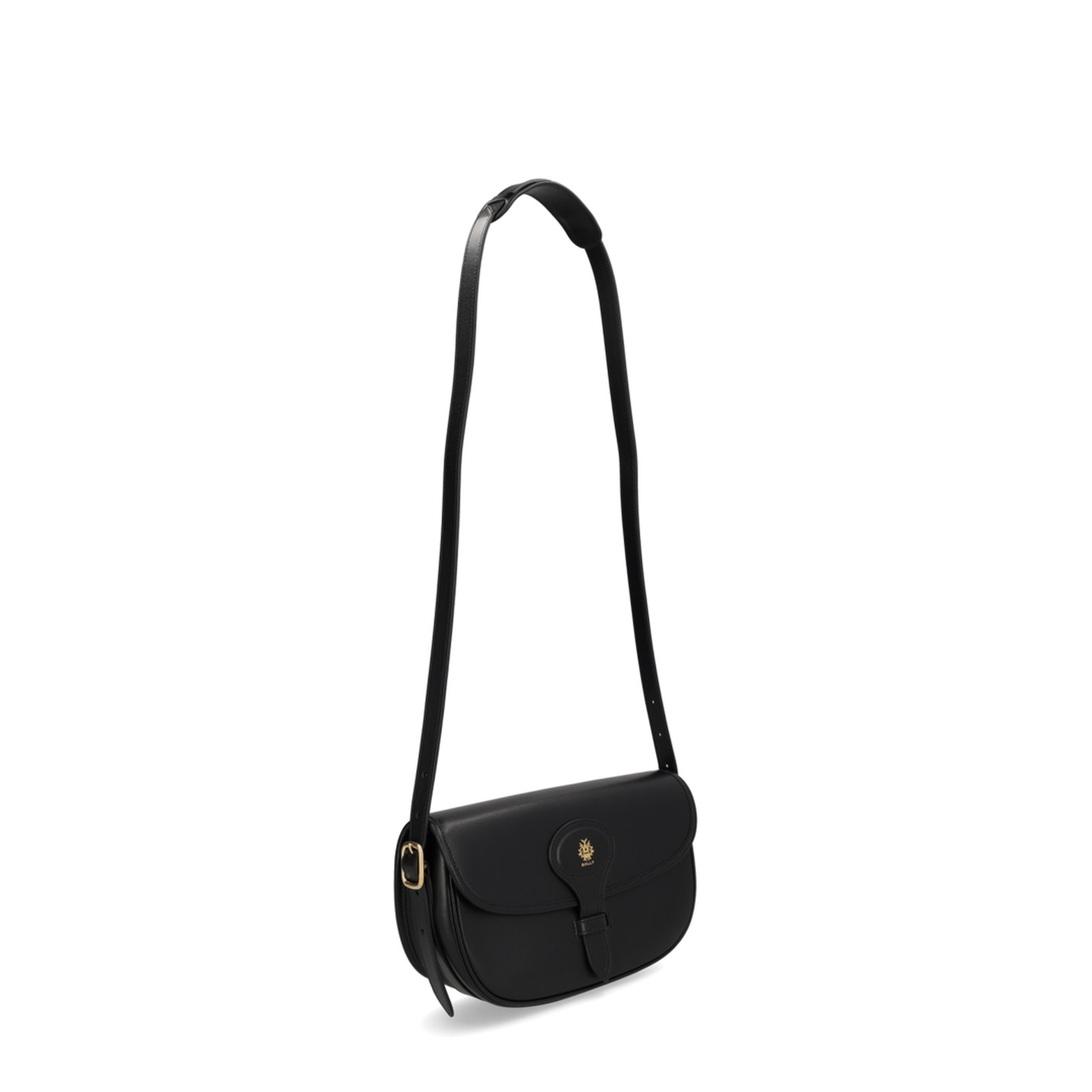 Beckett Small Brushed Calf Leather Shoulder Bag - Black - Image 4