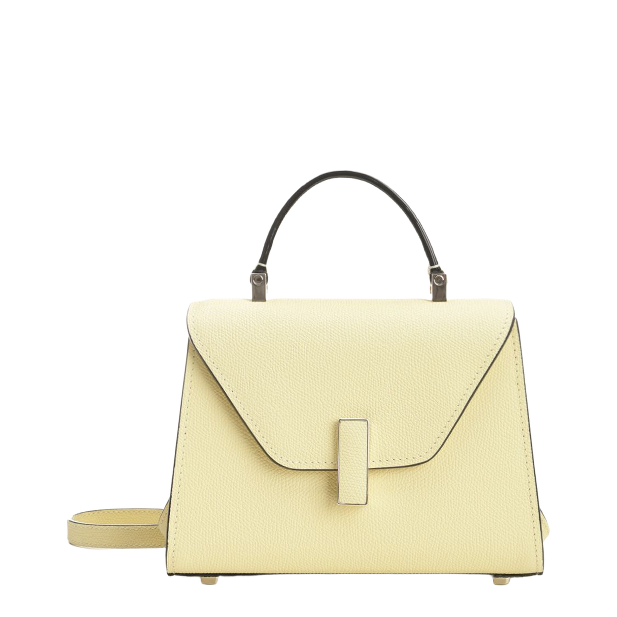 Iside Mini Leather Handbag - White - Image 1