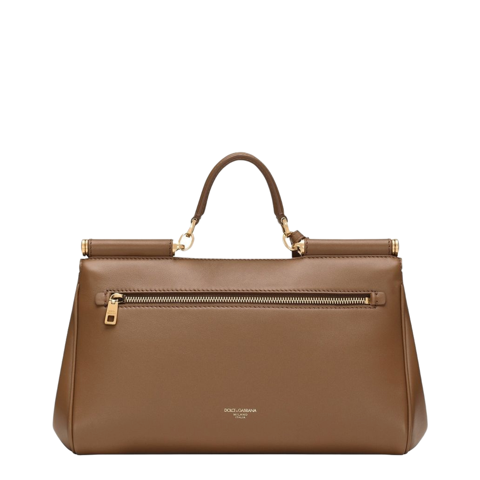 My Sicily Handbag in Plongé Calfskin in Brown - Image 4