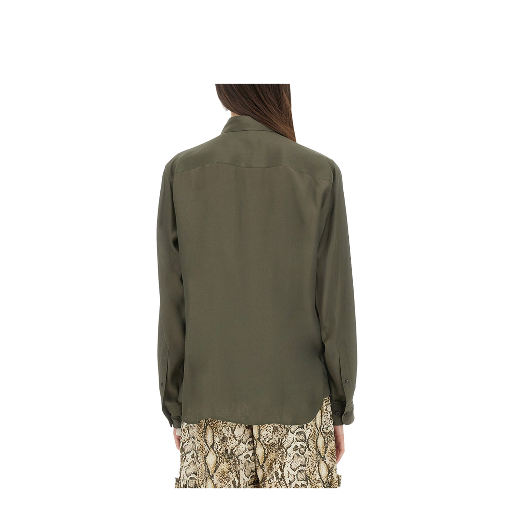 Silk Blend Satin Shirt - Image 3