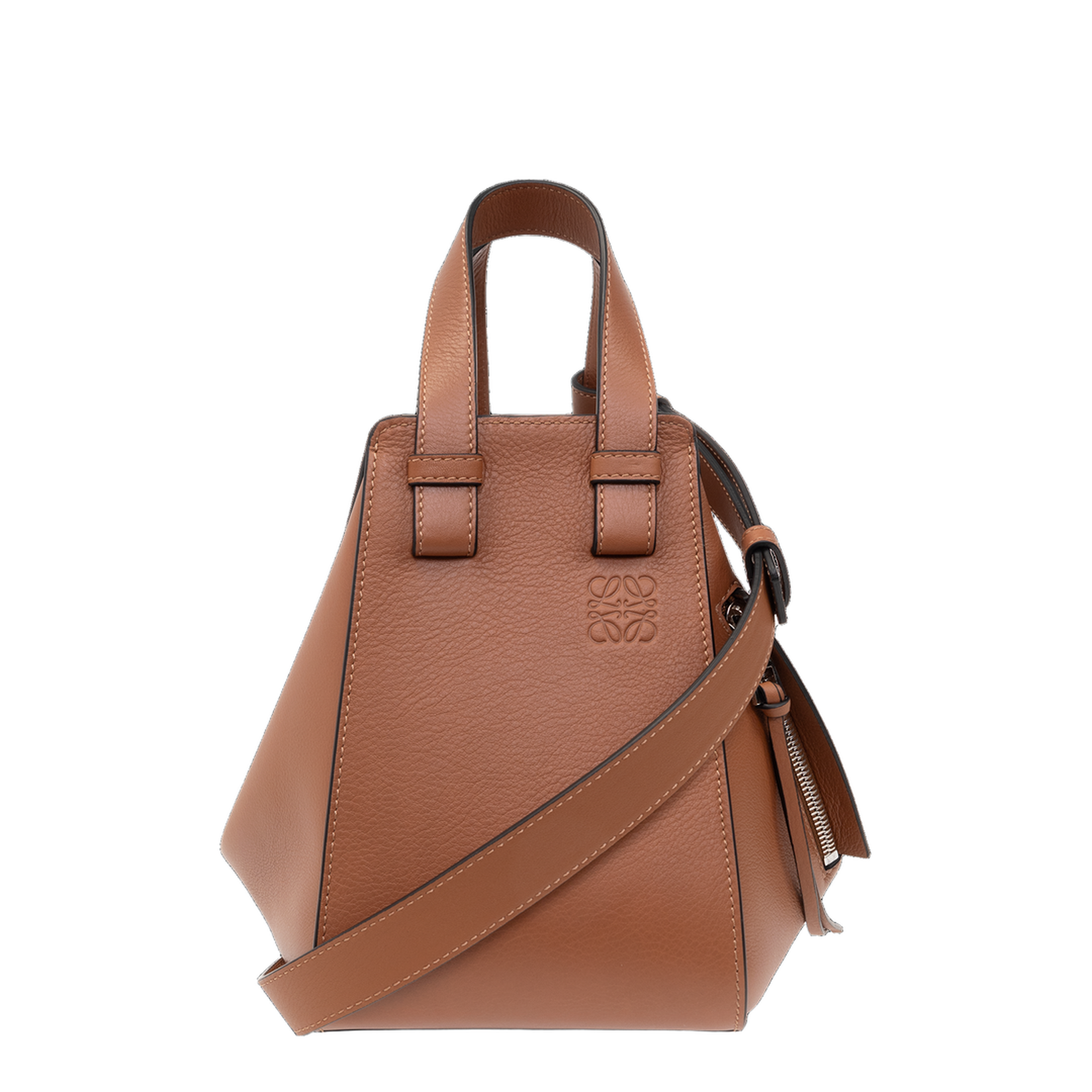 Hammock Compact Calfskin Shoulder Bag - Tan - Image 1