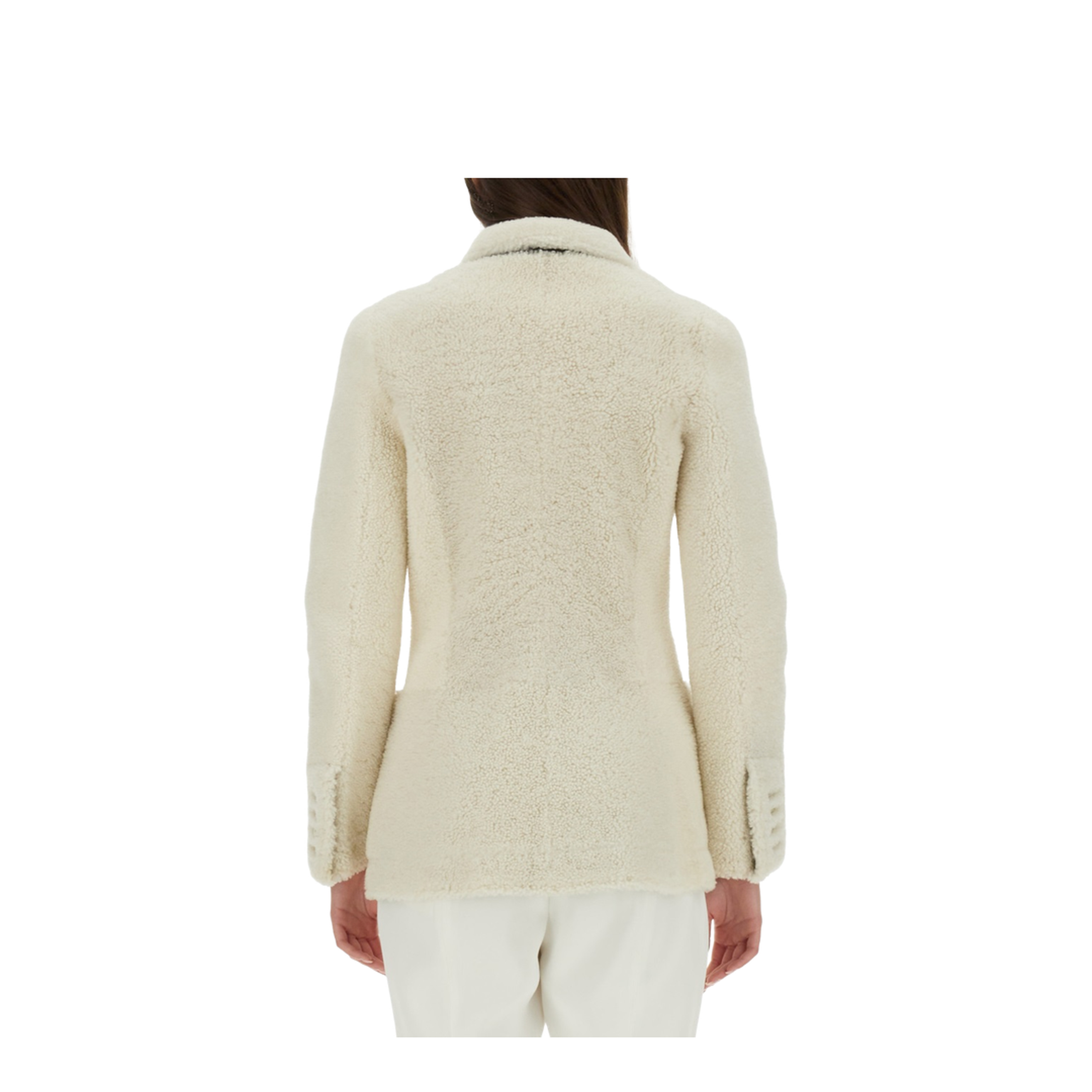 White Wool Coat - Image 7