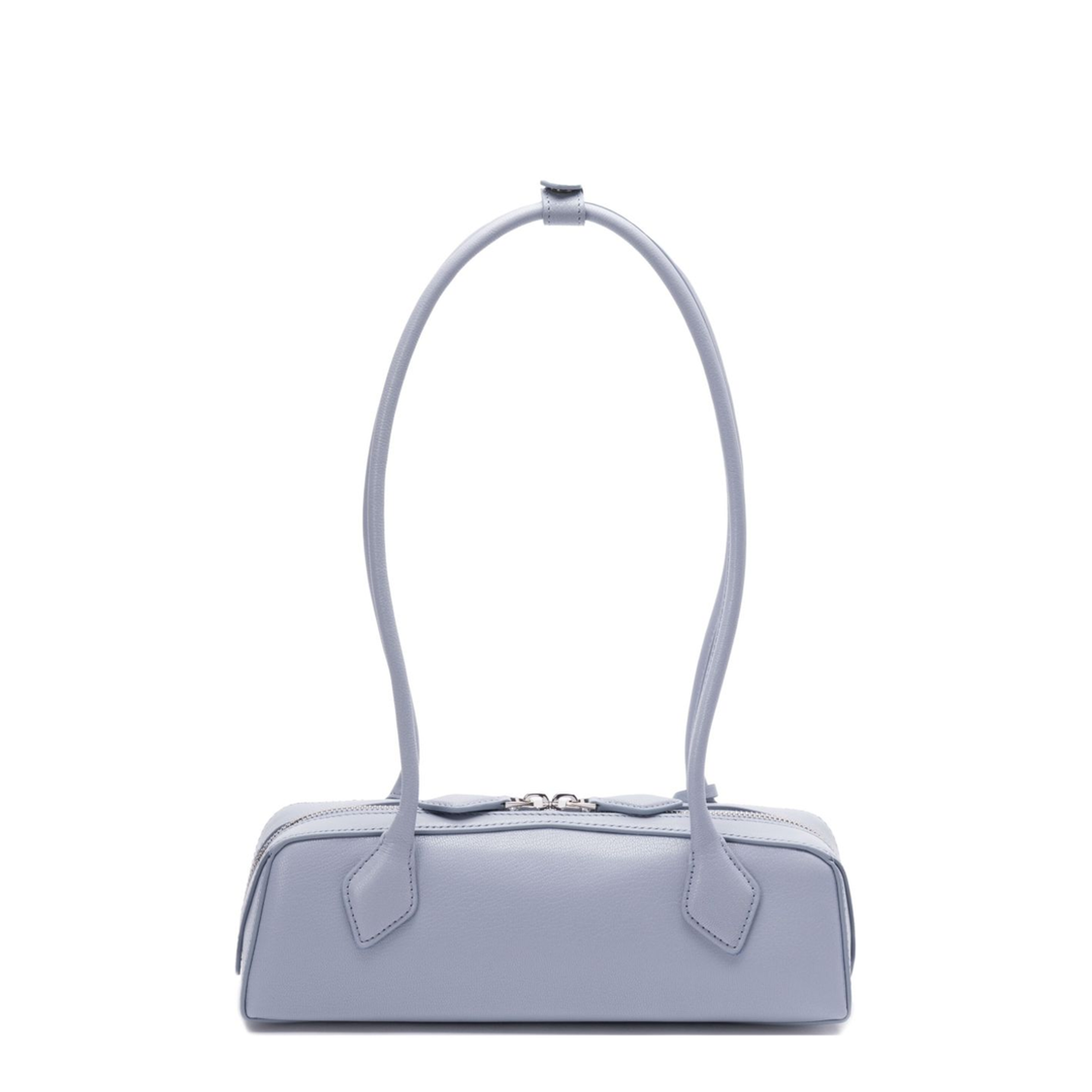 Le Teckel Small Leather Shoulder Bag - Light Blue - Image 1