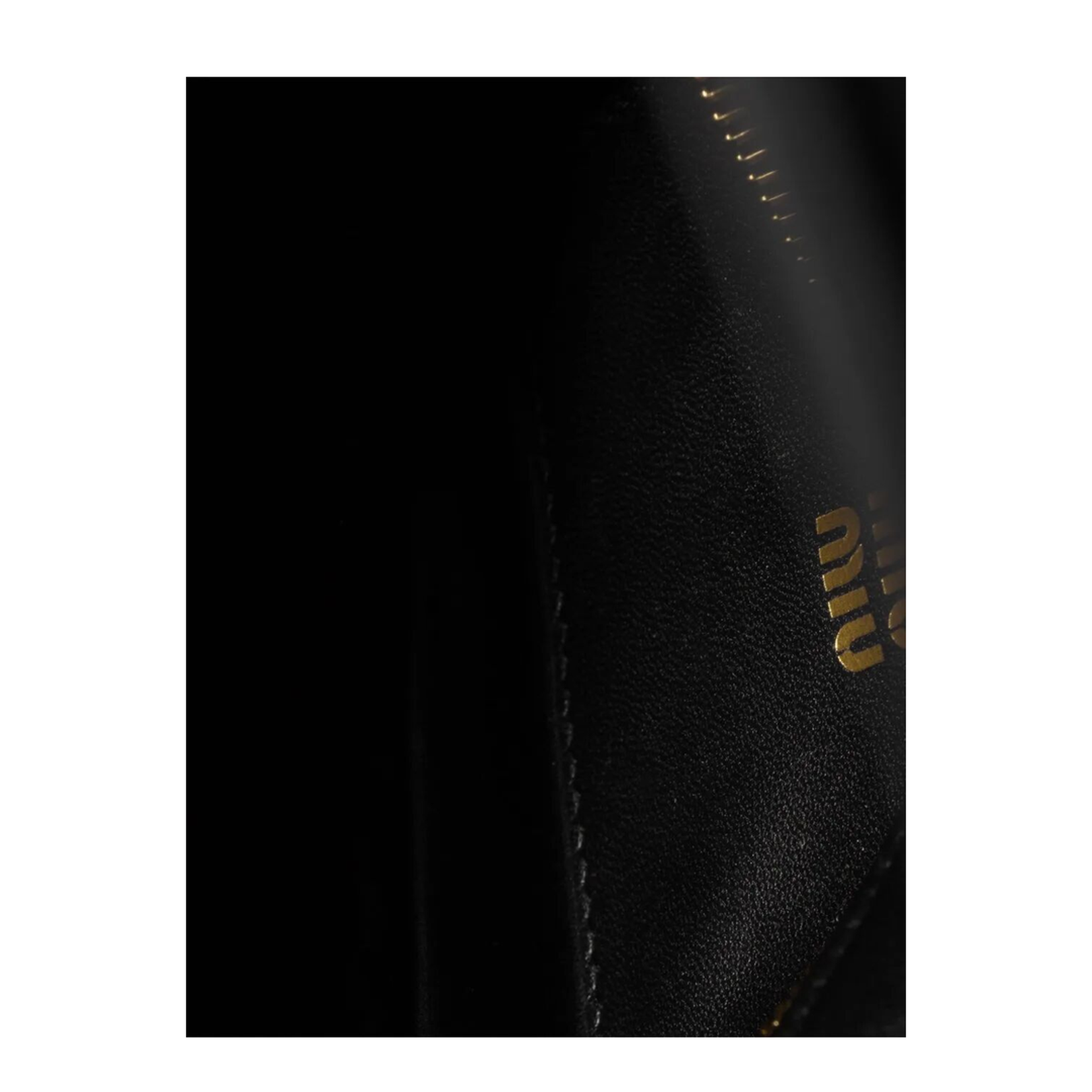 Black Matelassé Nappa Leather Pouch - Image 5