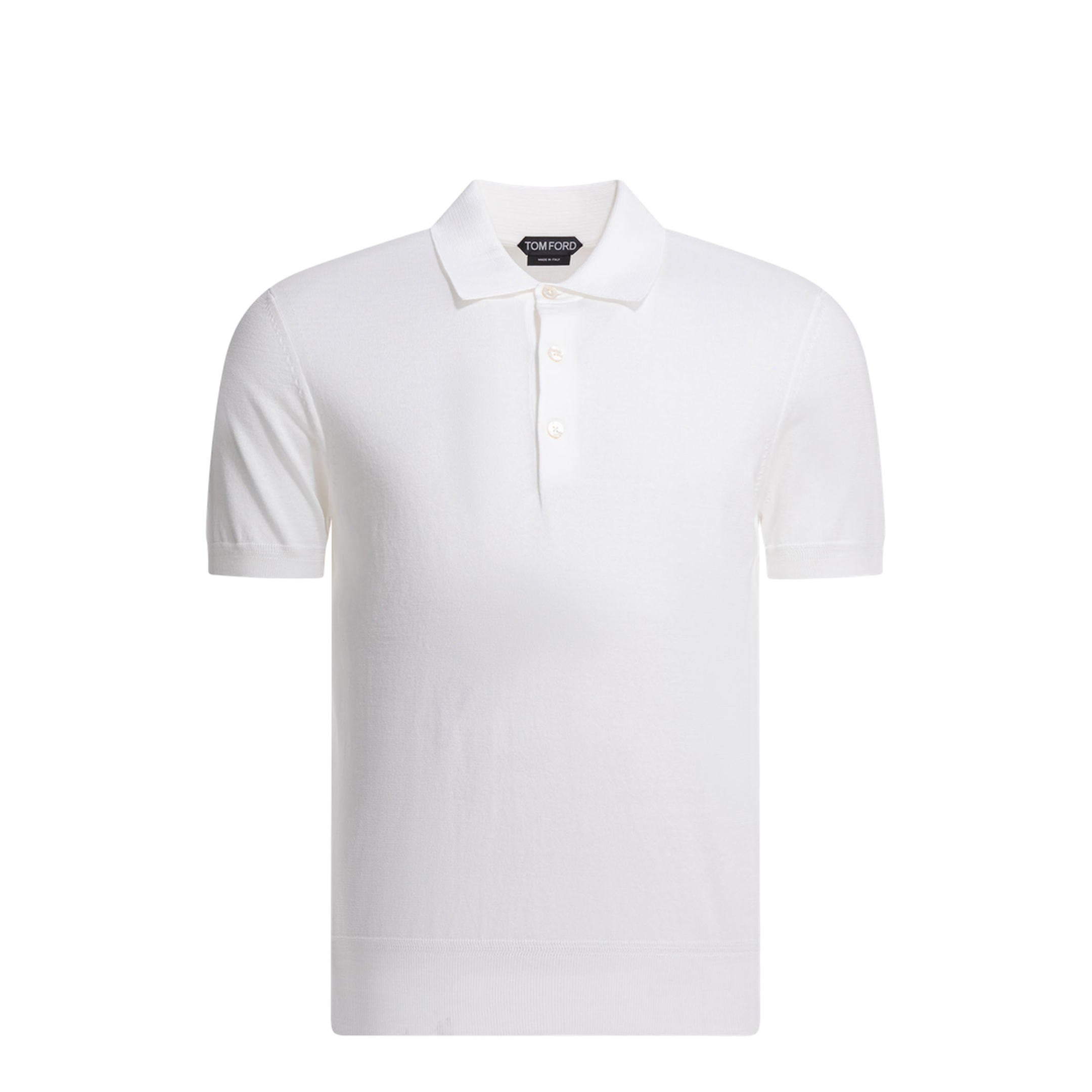 Cotton Knit Polo Shirt - Image 1