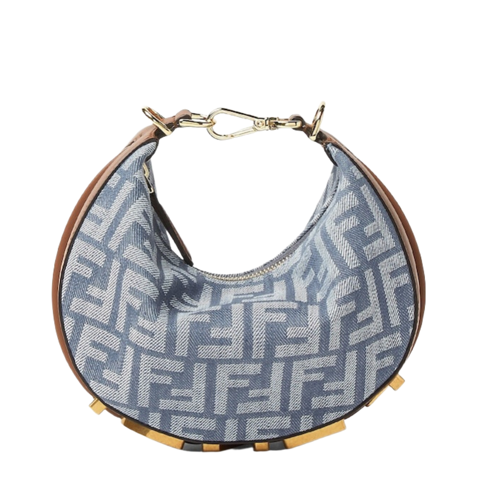 Fendigraphy Mini Denim Shoulder Bags - Blue - Image 1