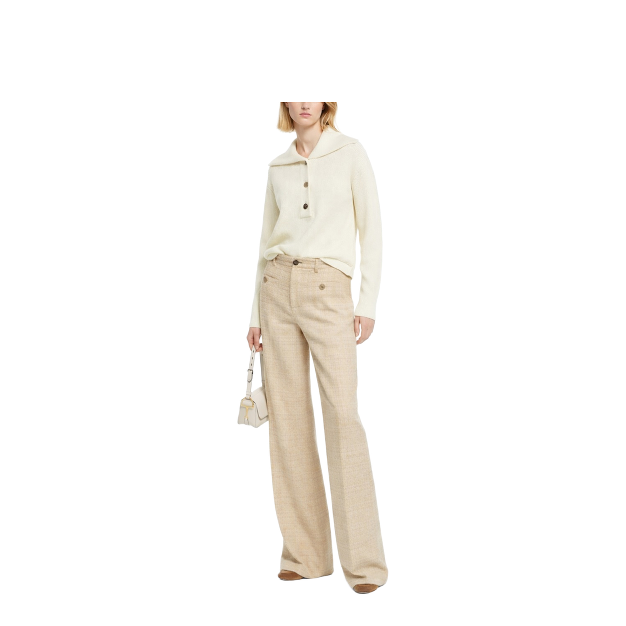 Cotton Tailored Pants - Image 2