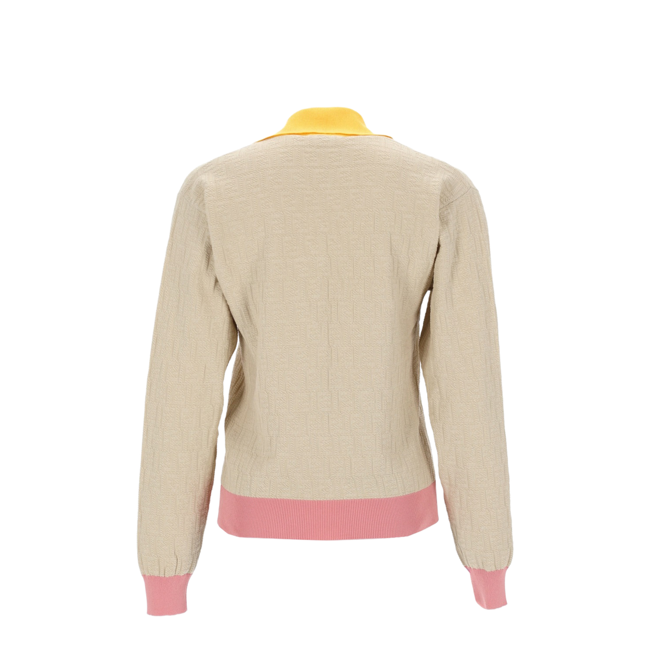 Light Beige Cotton And Silk Jumper - Image 3