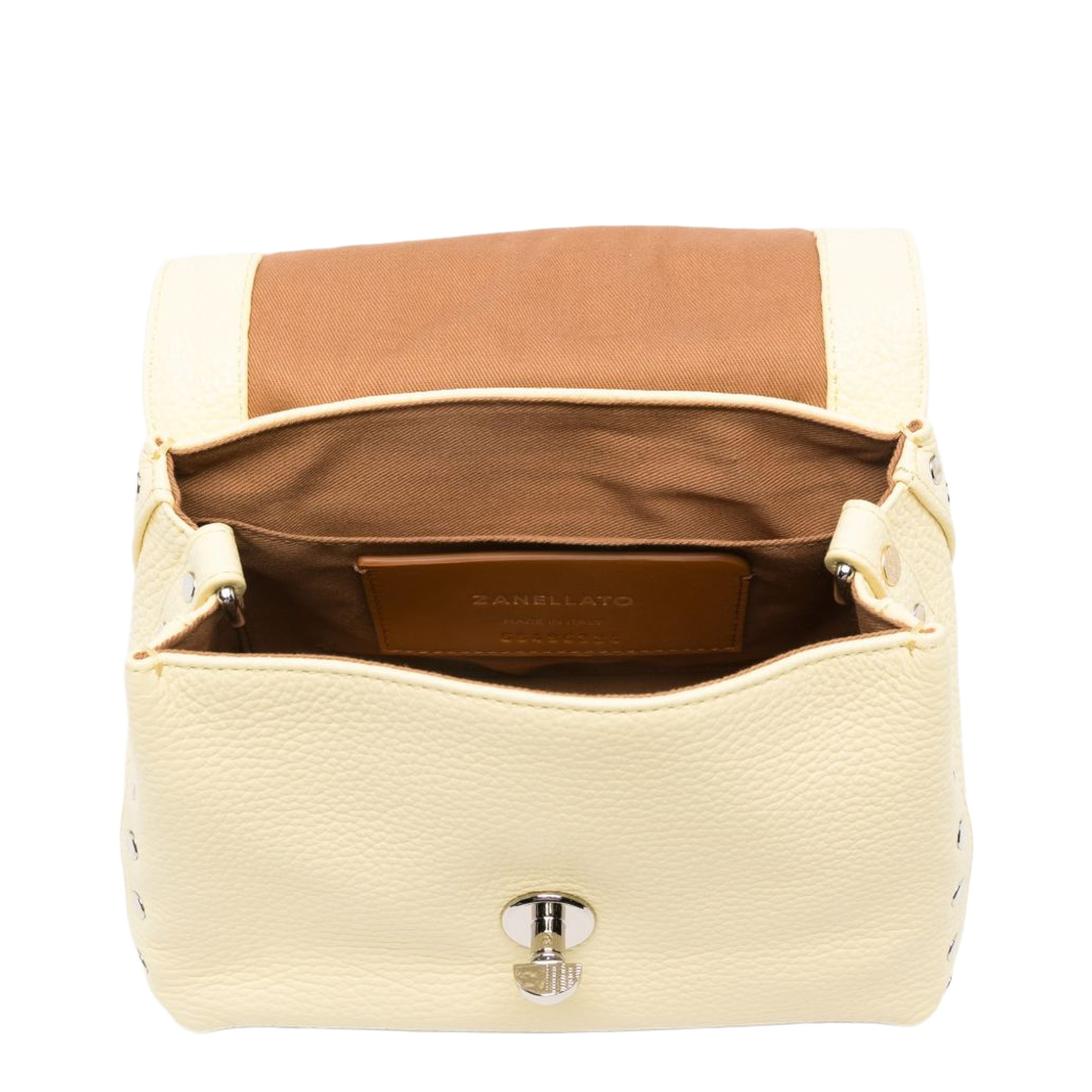 Postina Daily Baby Calfskin Top Handle Bag - Yellow Zibibbo di Pantelleria - Image 5