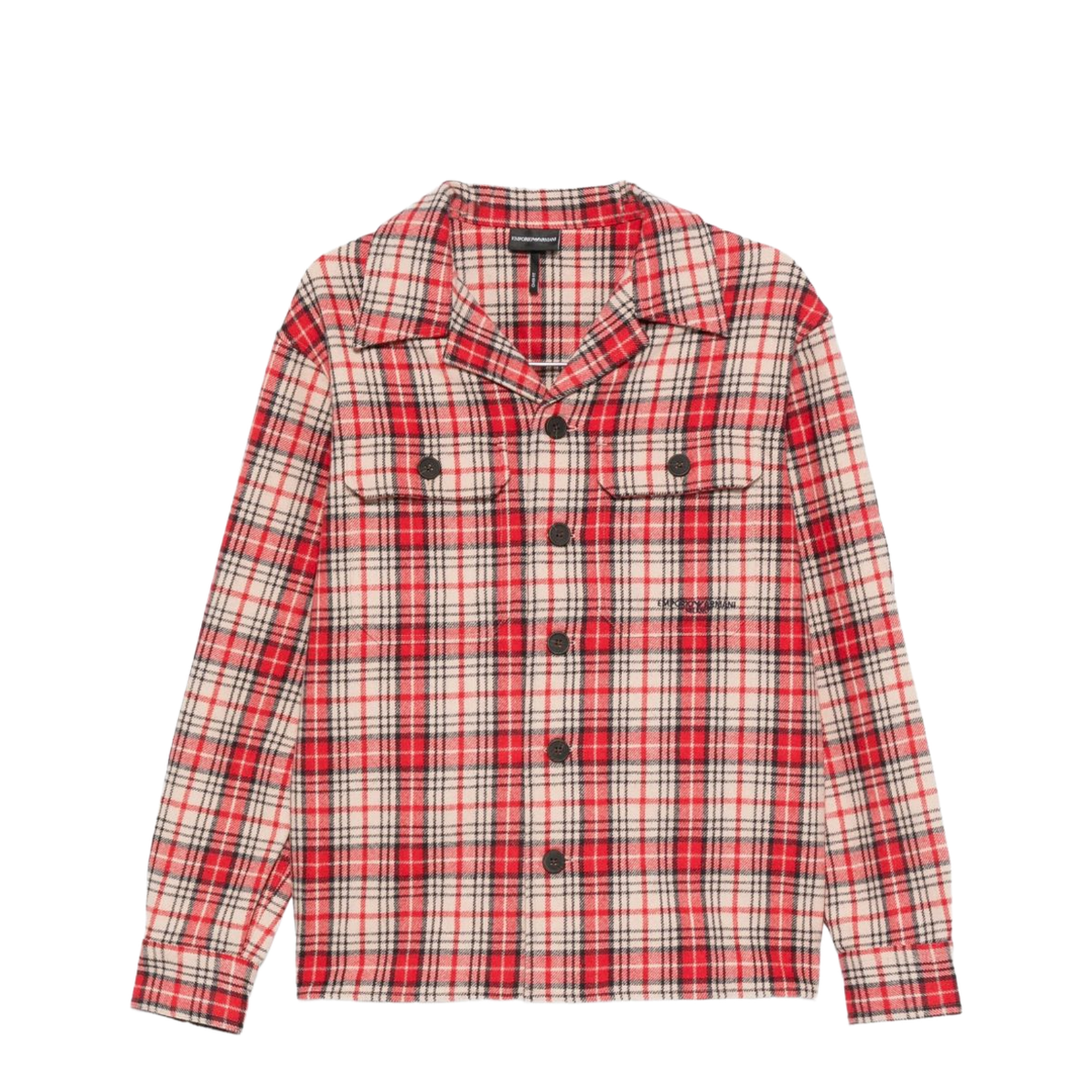 Oversized Shirt in Tartan Virgin-Wool Flannel - Image 1