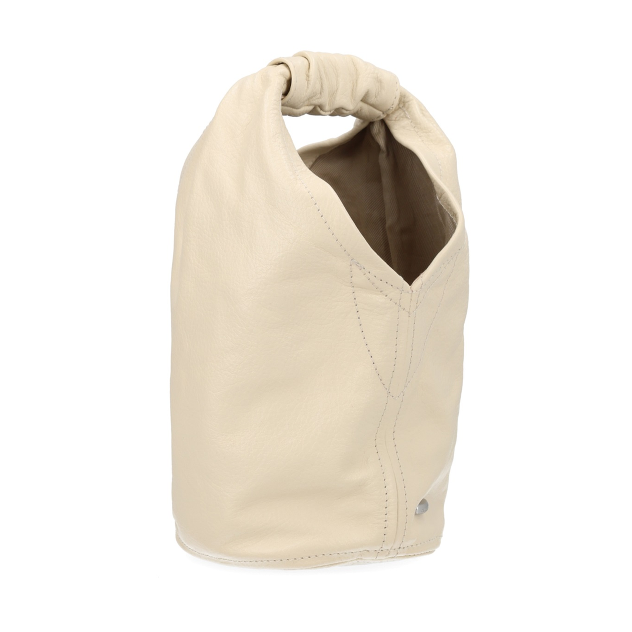 Fofinho Drip Vegetable-Tanned Full-Grain Leather Shoulder Bag - Deep Ecru Leather - Image 2