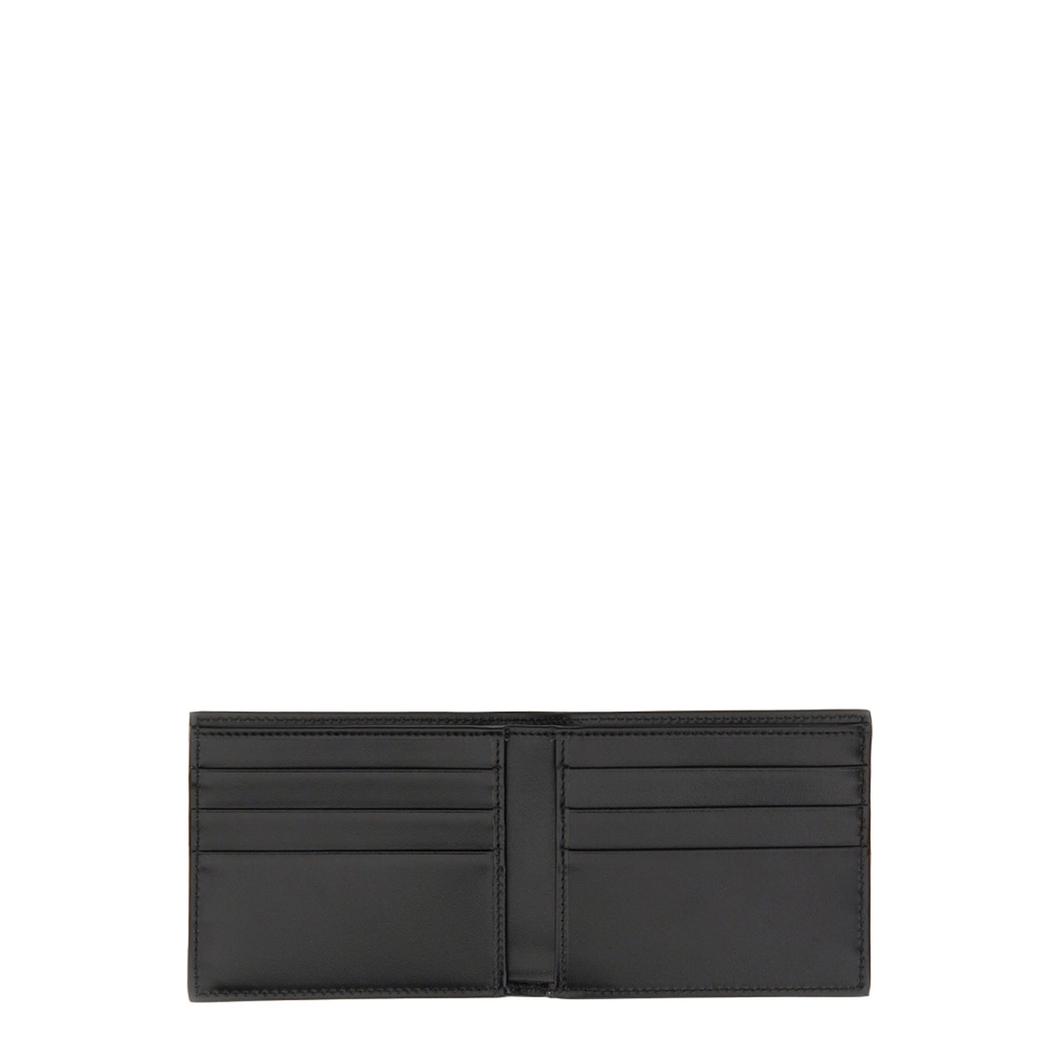 Calfskin Bifold Wallet With Logo - Multicolore - Image 4