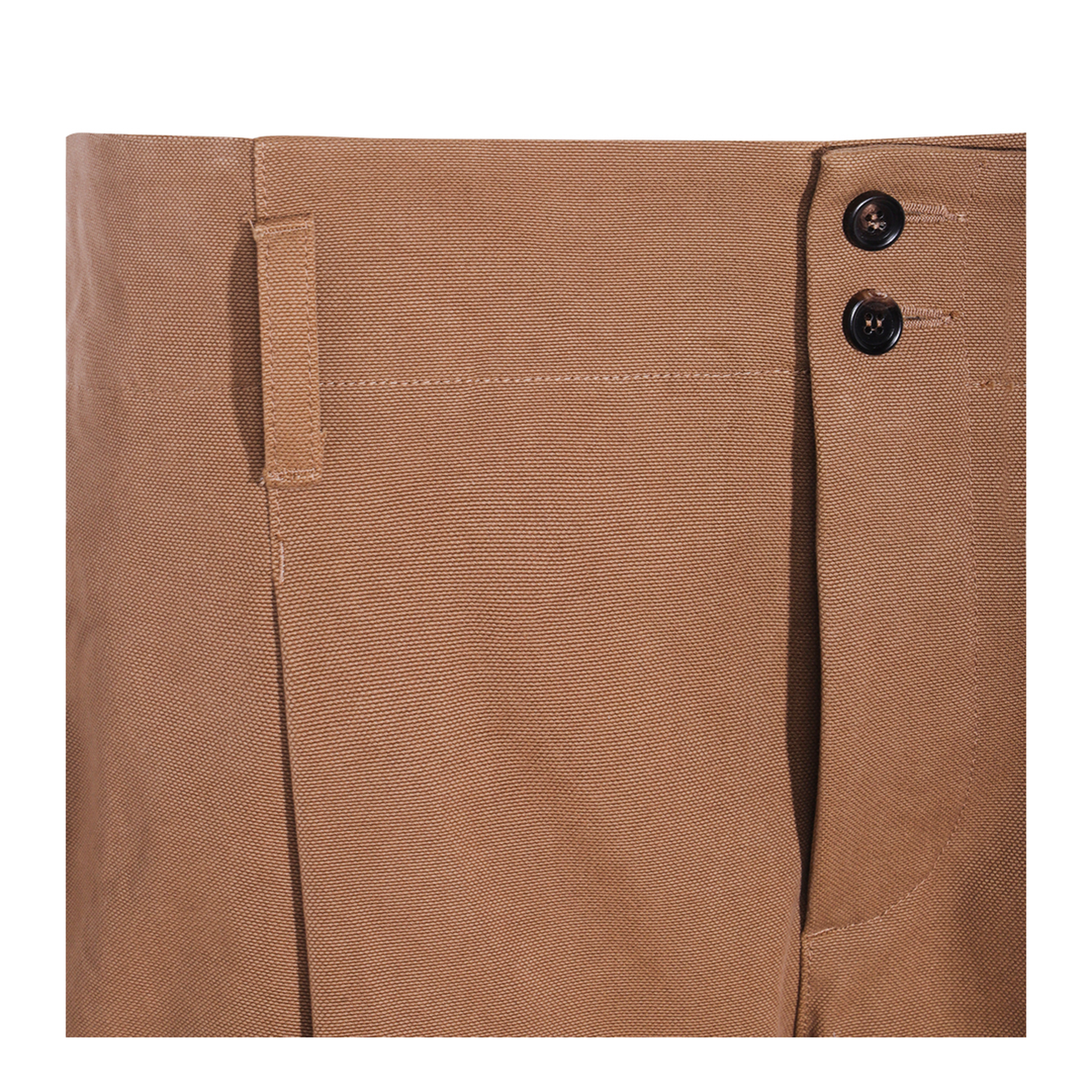 High-rise wide-leg pants in cotton canvas - Image 5