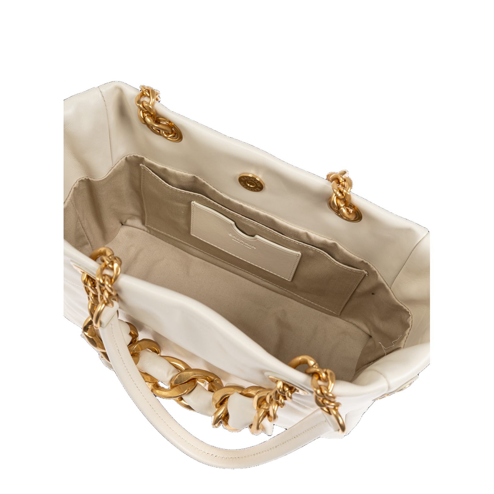 Small 1945 Soft Tote Bag in Crackled Calfskin - Image 5