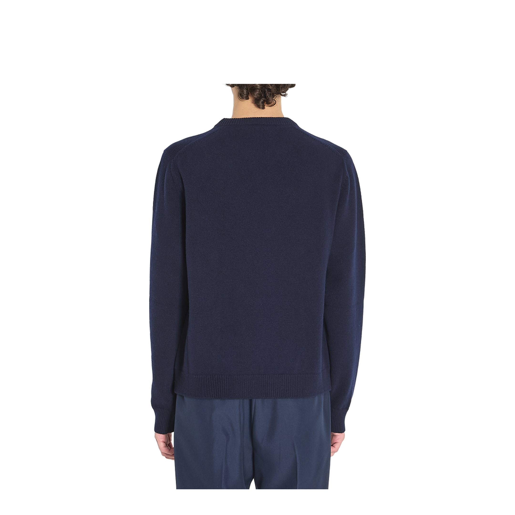 Midnight Blue Wool Sweater - Image 4