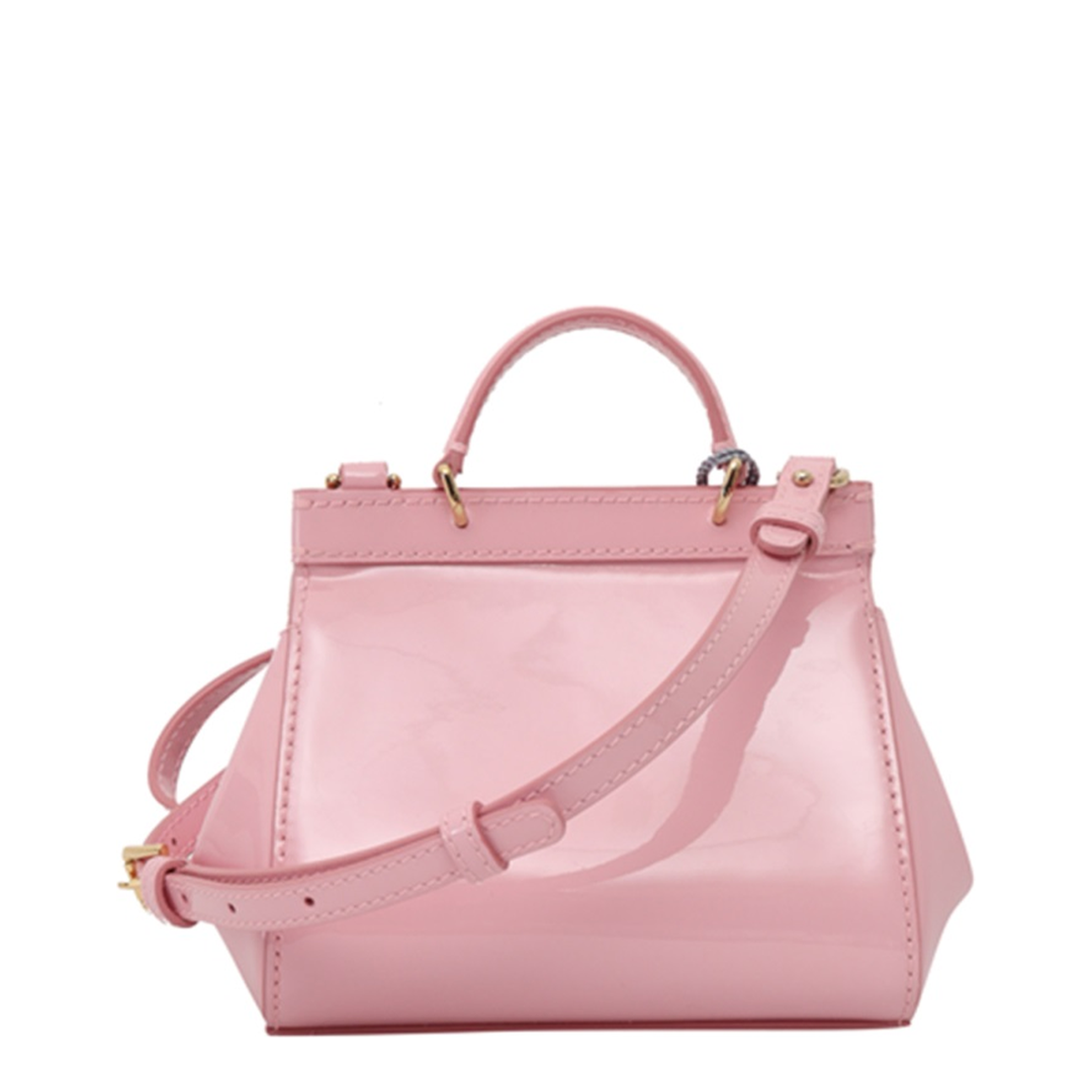 Sicily Mini Calfskin Top-Handle Bag - Pink - Image 3