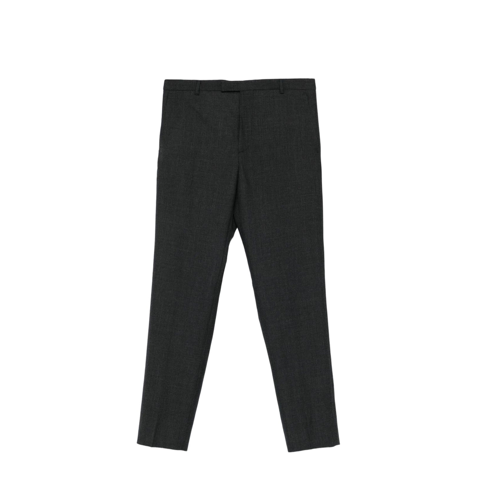 Houndstooth Wool Pant with Embroidery - Image 1