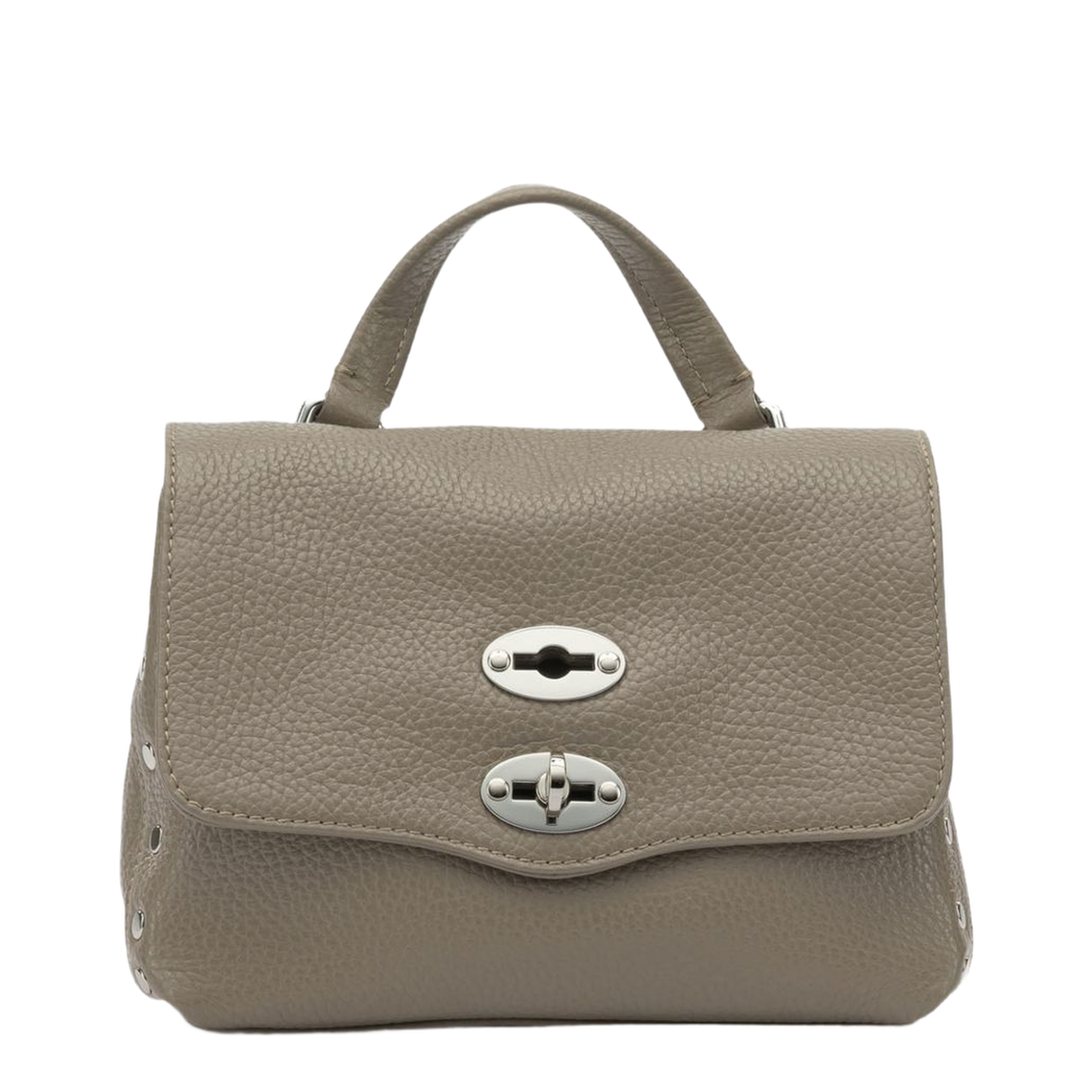 Postina Baby Calfskin Messenger Bag - Grey Creta - Image 1