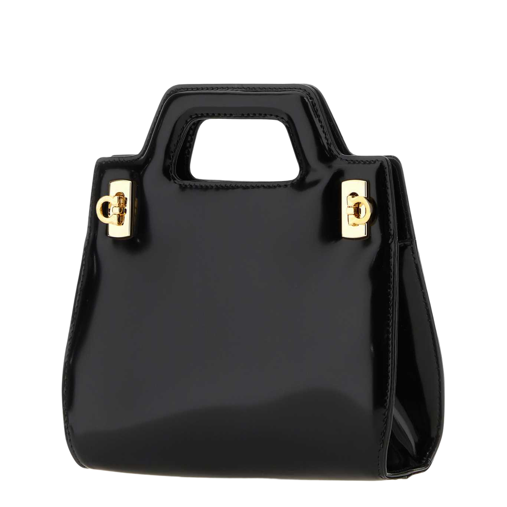 Wanda Mini Leather Top-Handle Bag - Nero - Image 2