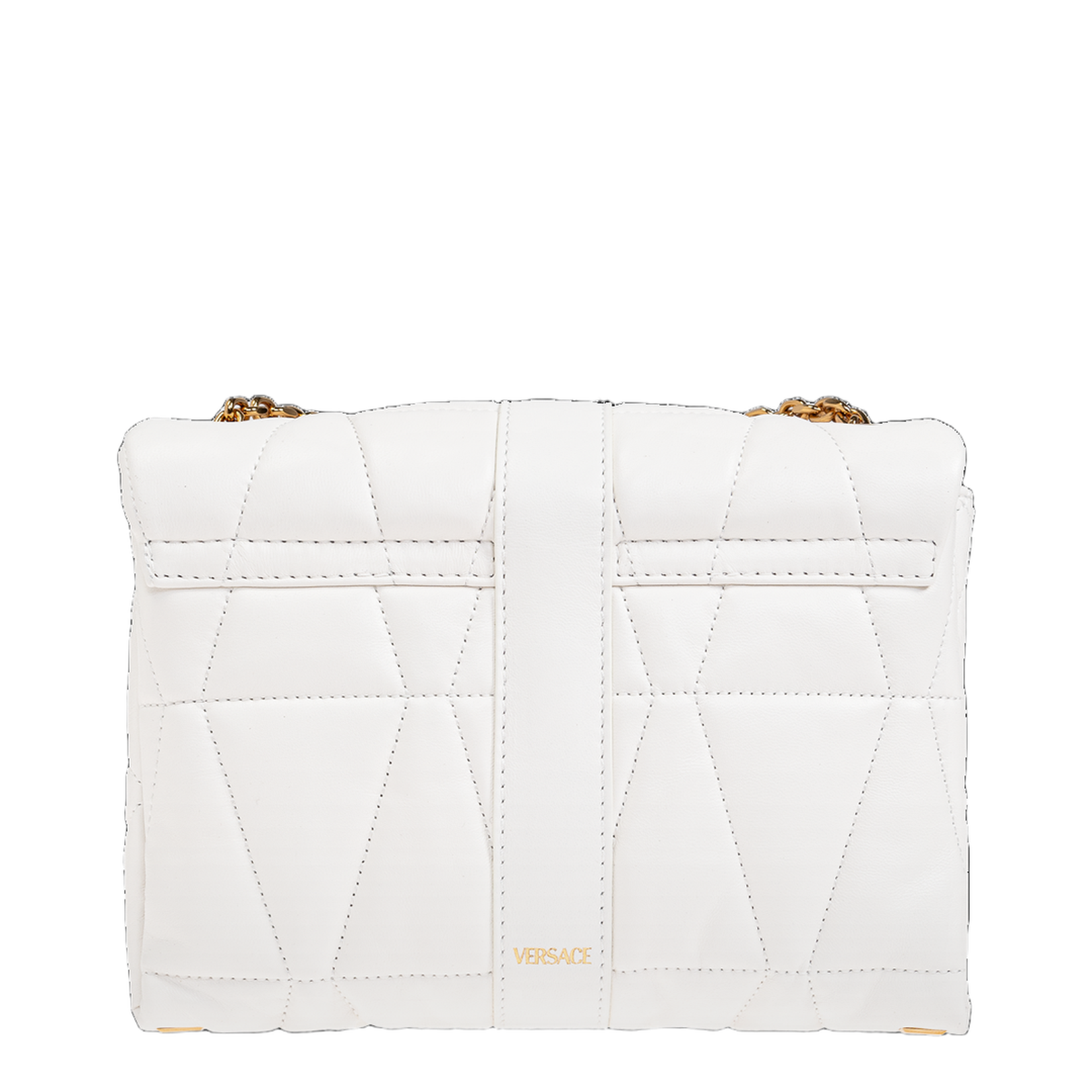 Kleio Quilted Nappa Shoulder Bag - White - Image 2