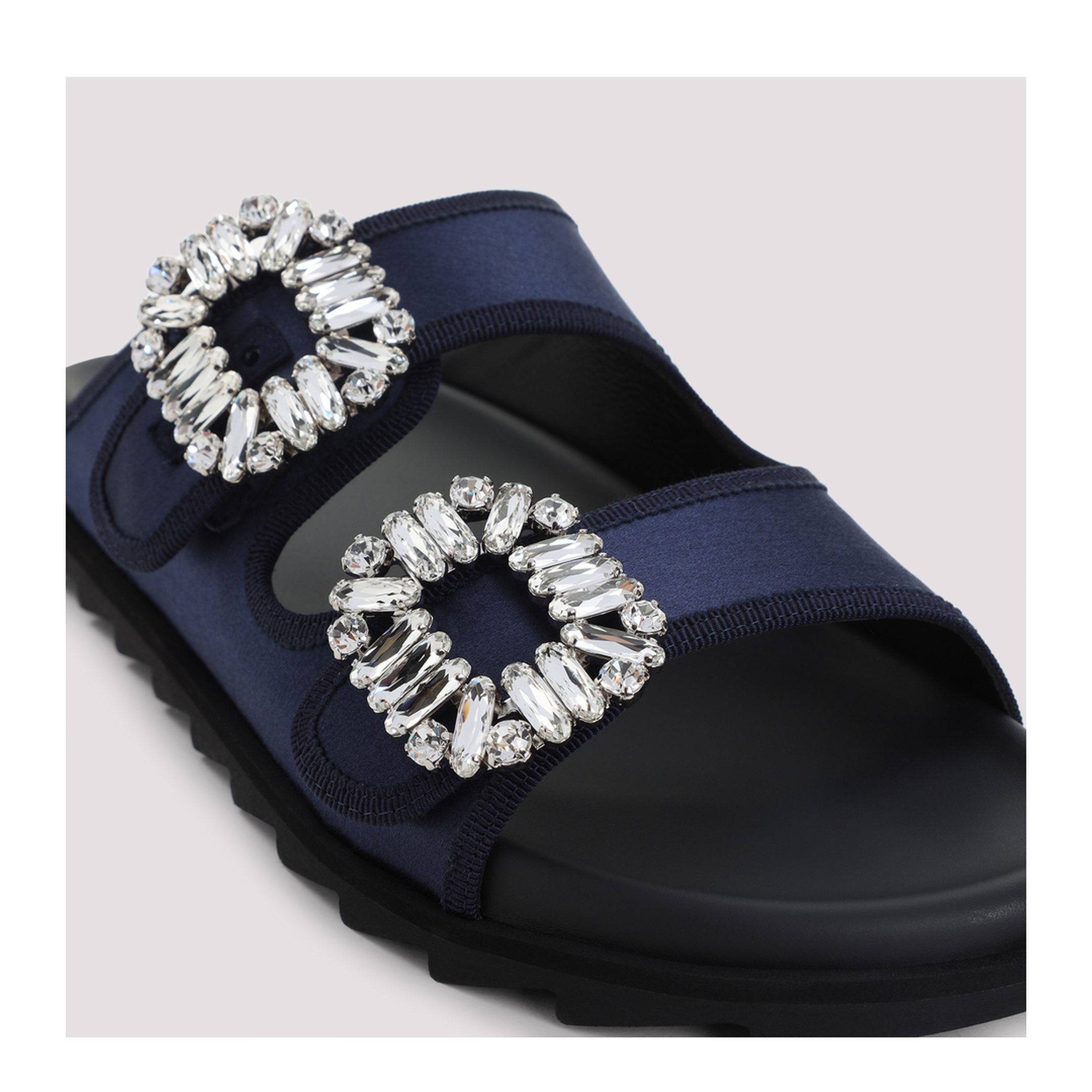 Slidy Strass Bord Gros Mules - Image 6