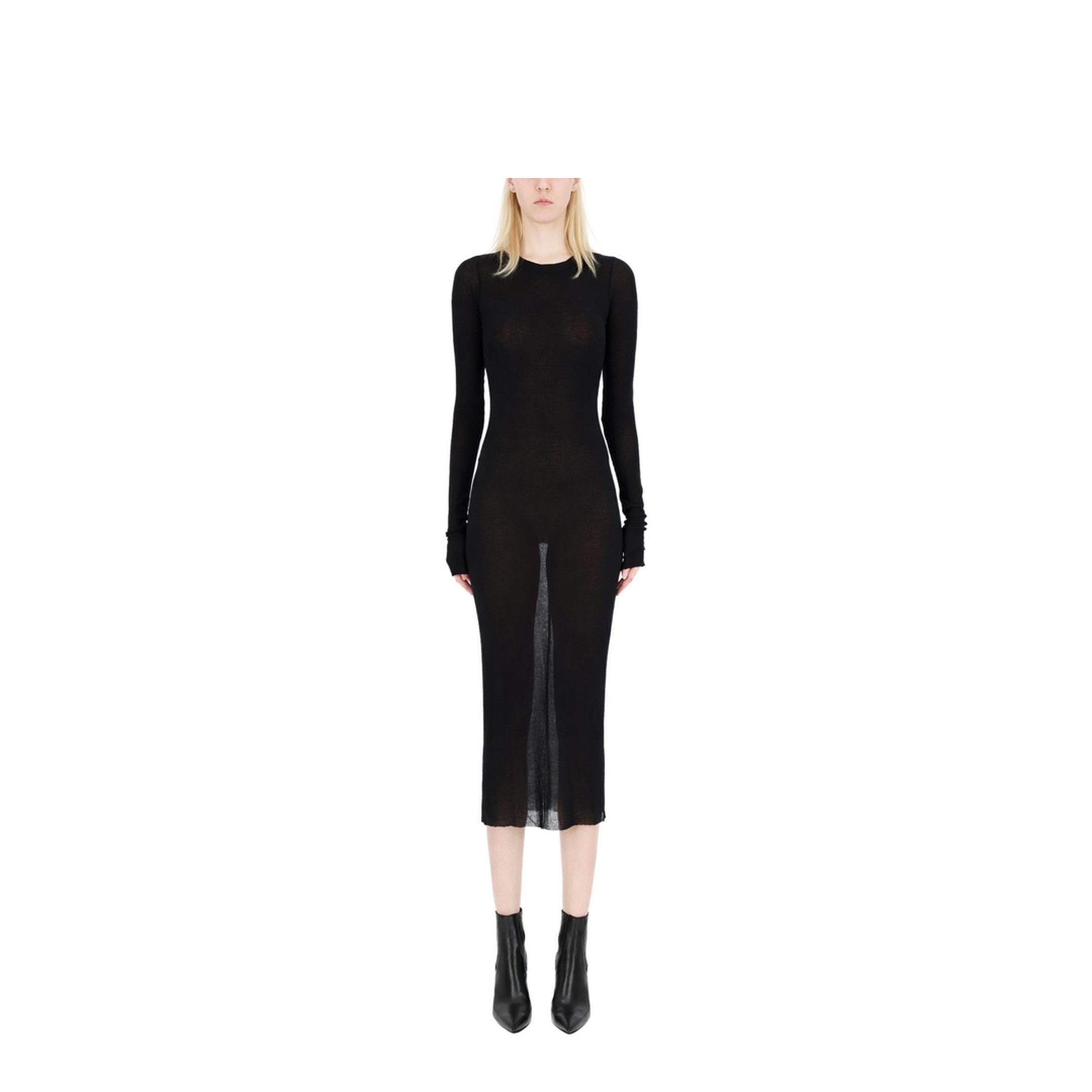 Long-Sleeved Midi Dress - Image 2