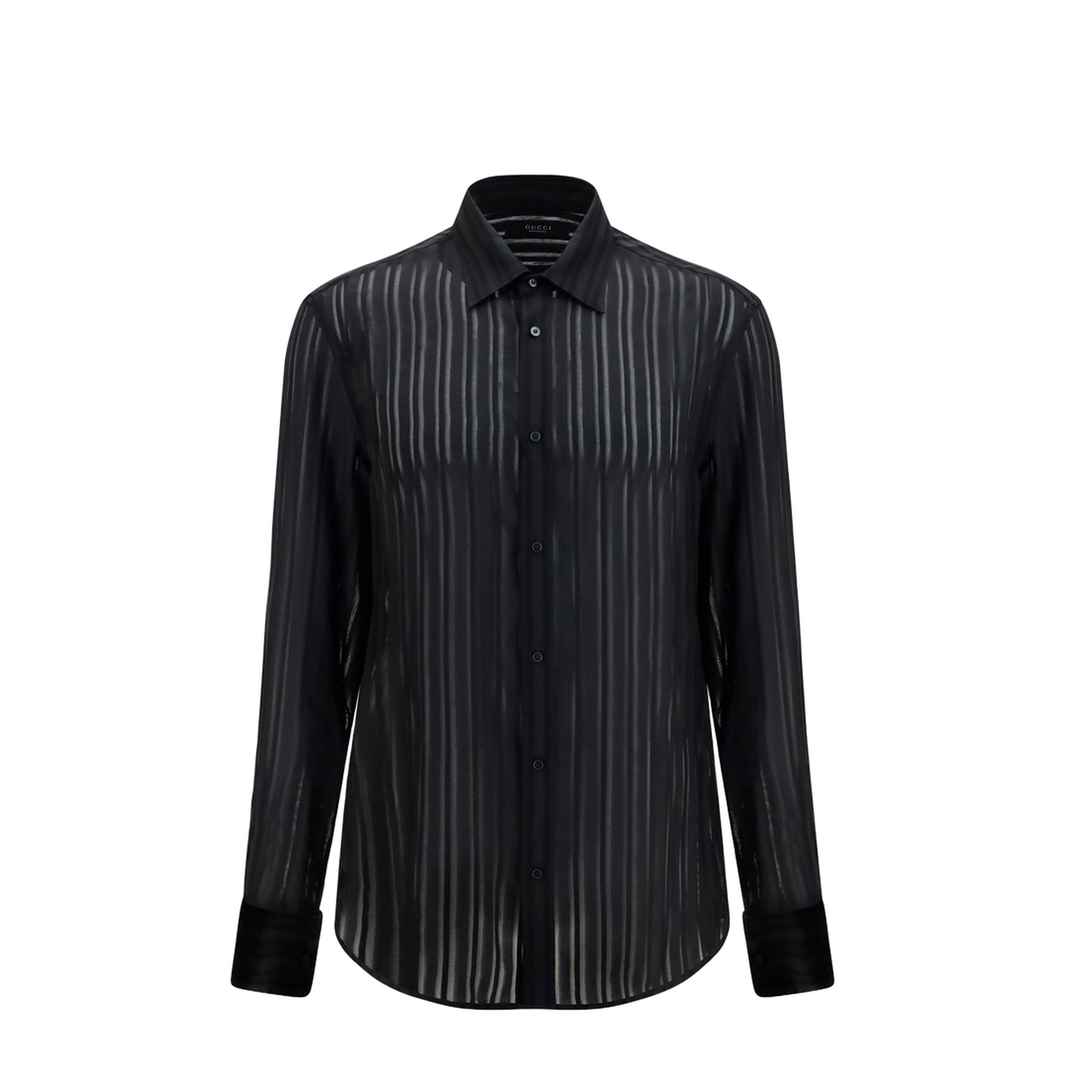 Striped Silk Gauze Shirt - Image 1