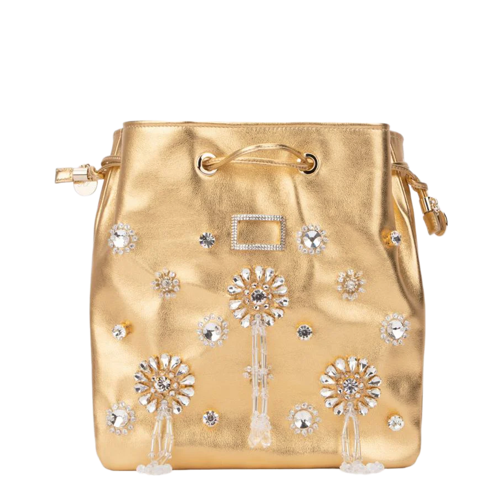 Elegant Black Satin Handbag - Image 1