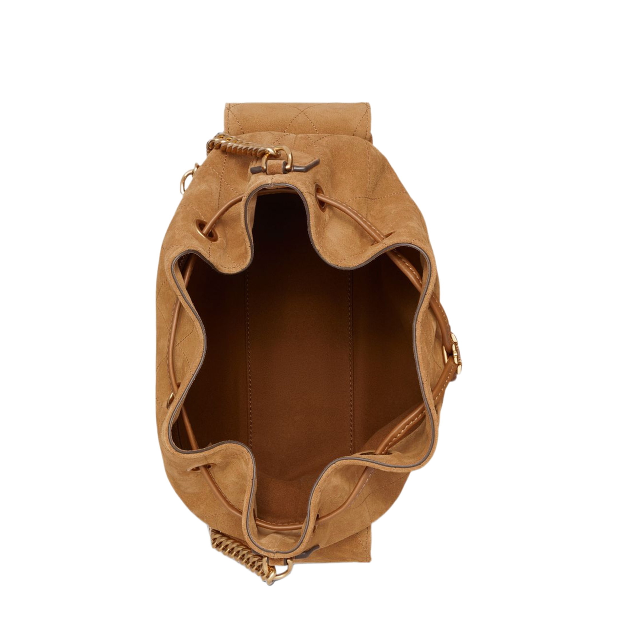 Romy Suede Bucket Bag - Caramel - Image 3