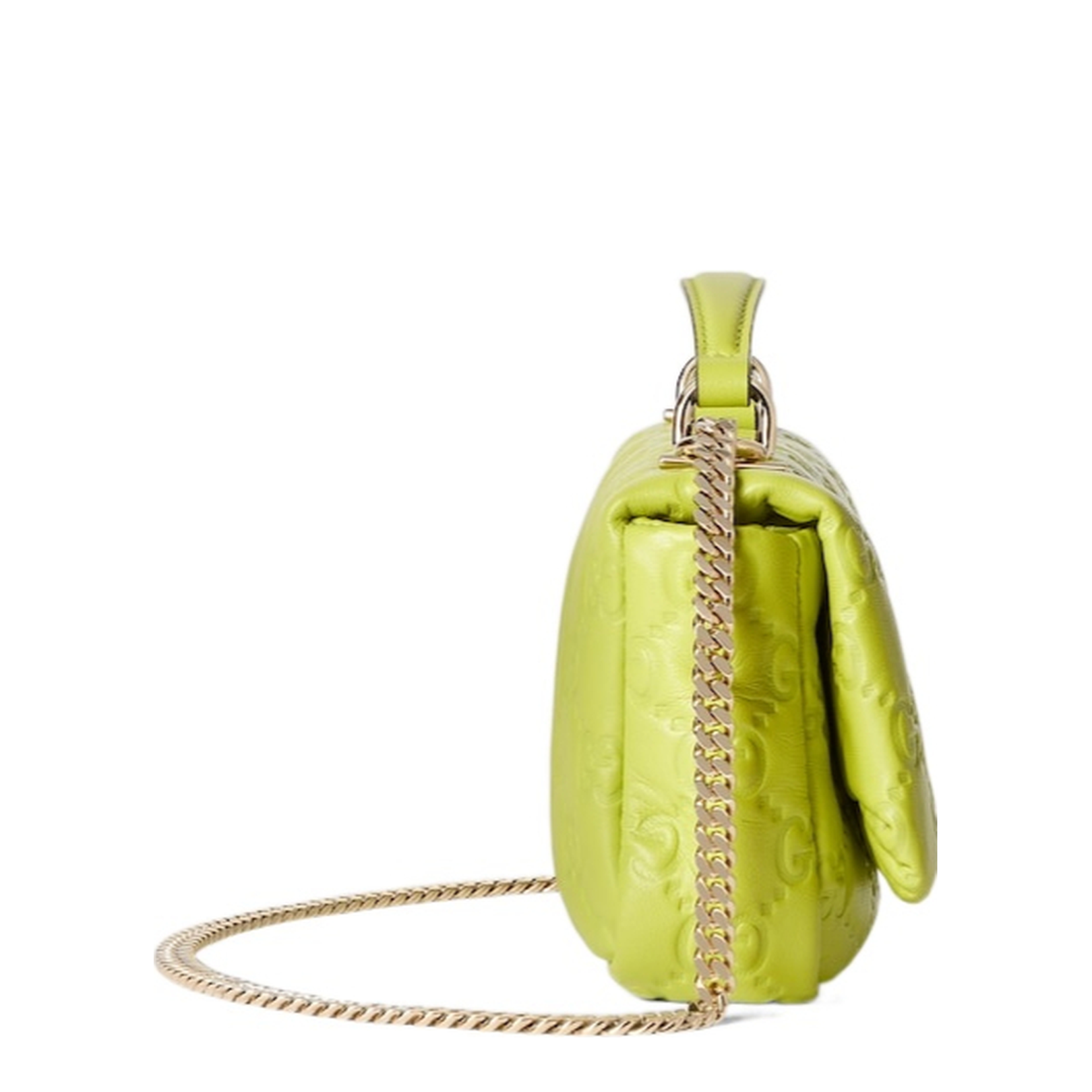 GG Milano Small Exotic Leathers Top Handle Bag - Lime Green - Image 3