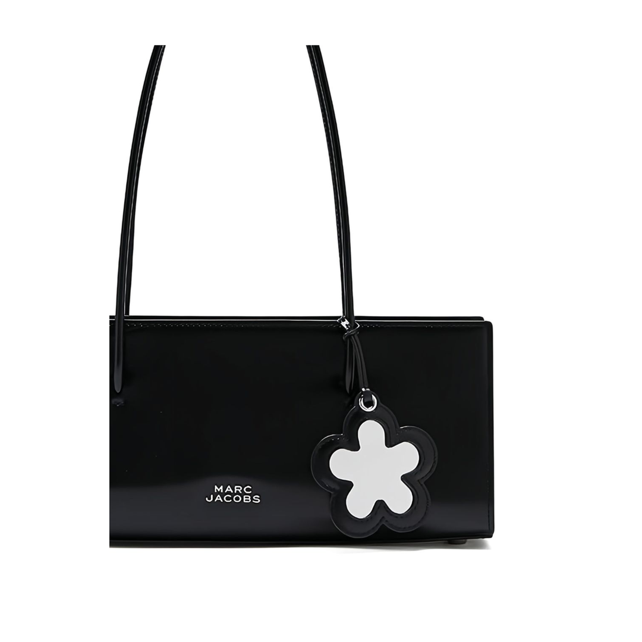 The Glam Mirror Spazzolato Leather Satchel - Black - Image 2
