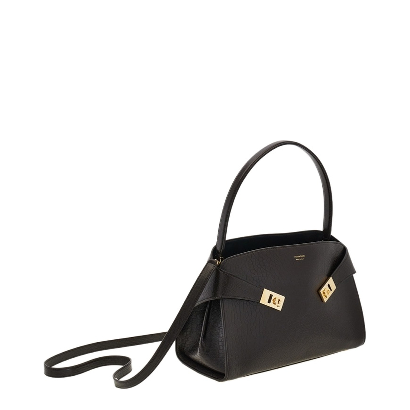 Dark Brown Leather Medium Hug Soft Shoulder Bag - Image 2