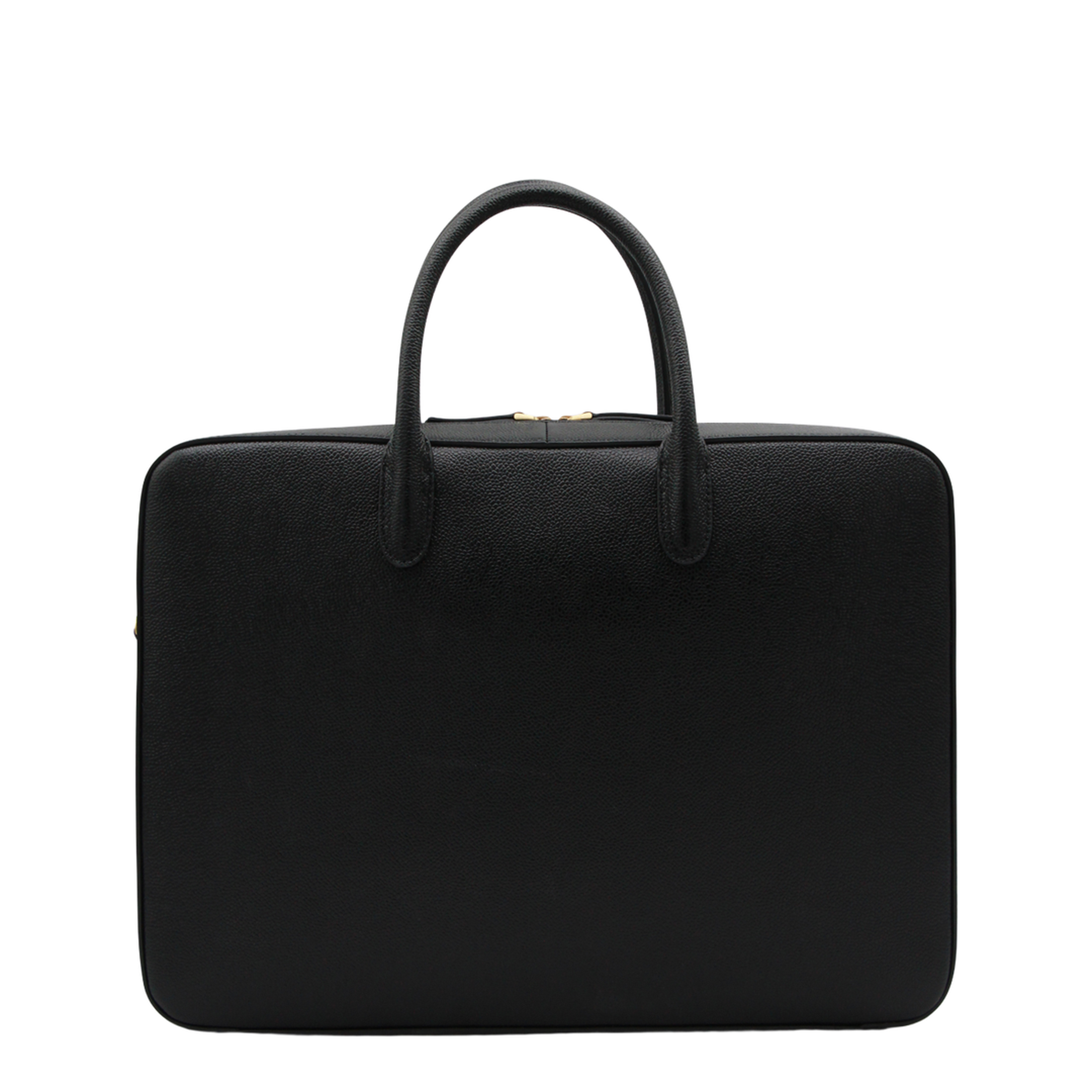 Black Double Brass Zipper Bag - Image 6